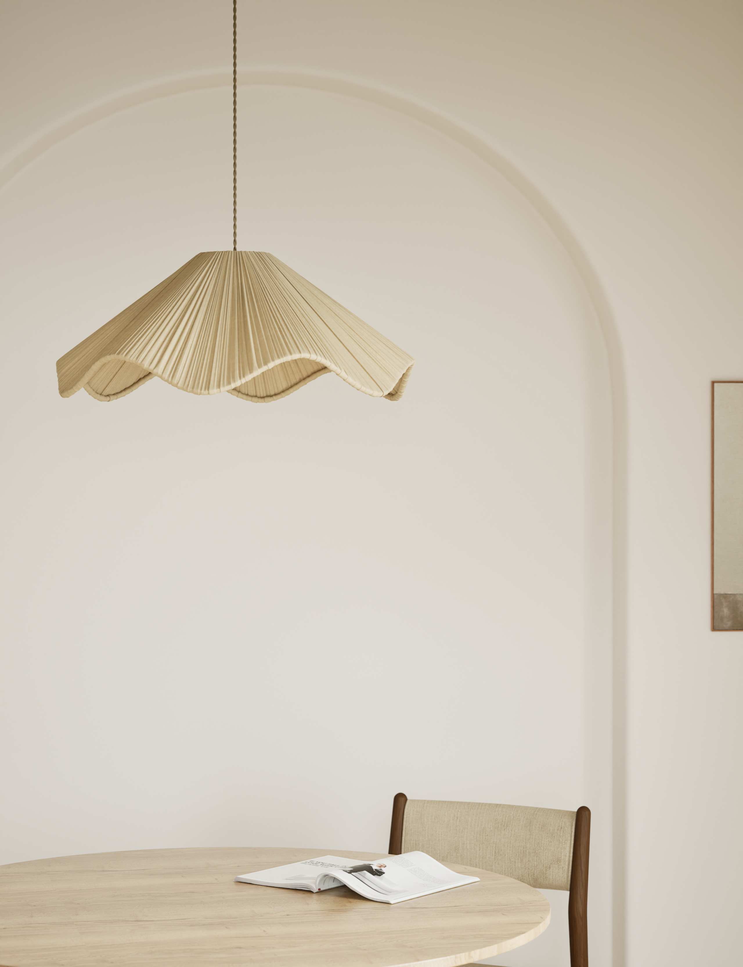 Pleated Wave Large Easy Fit Shade