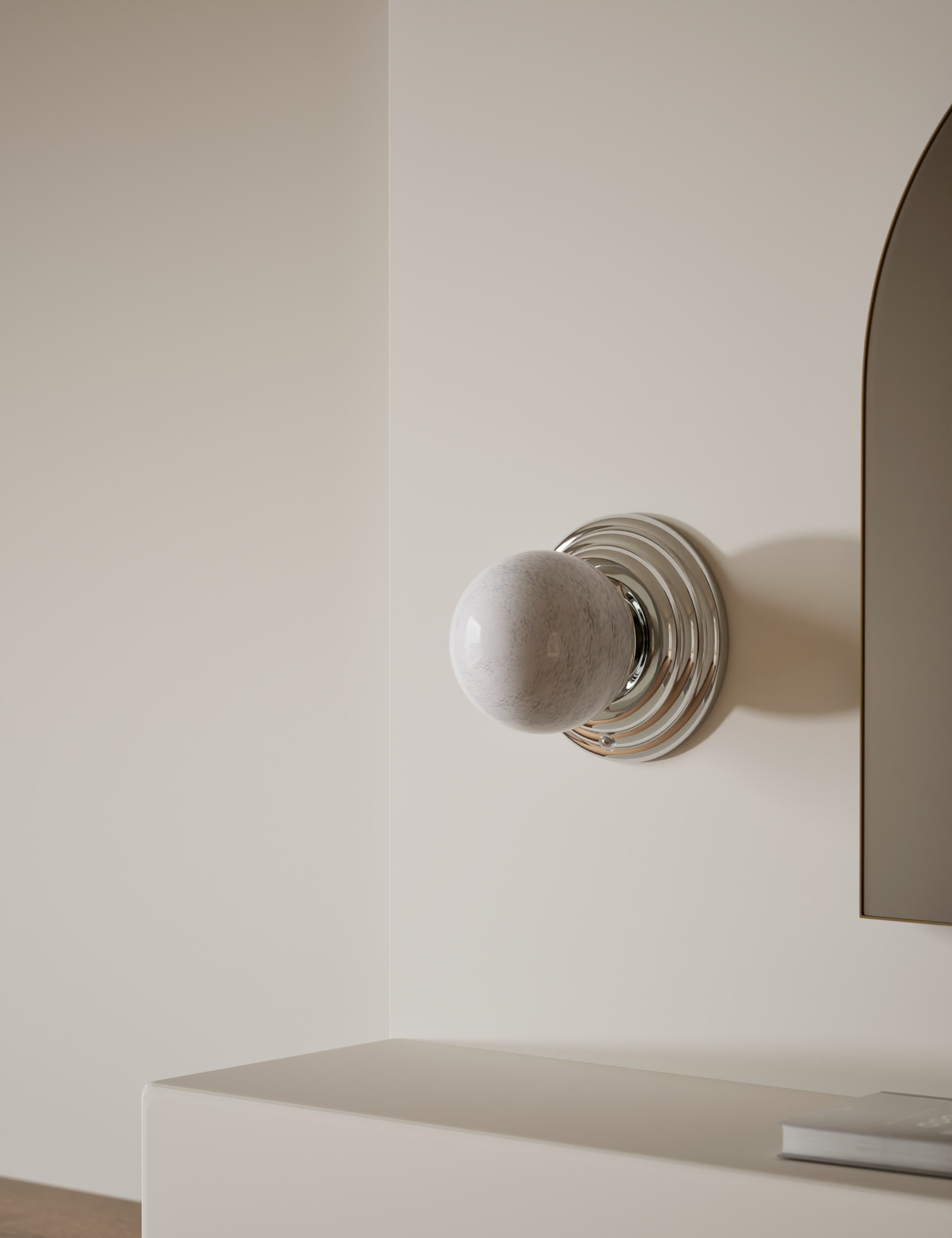 Rechargeable Ribbed Wall Light