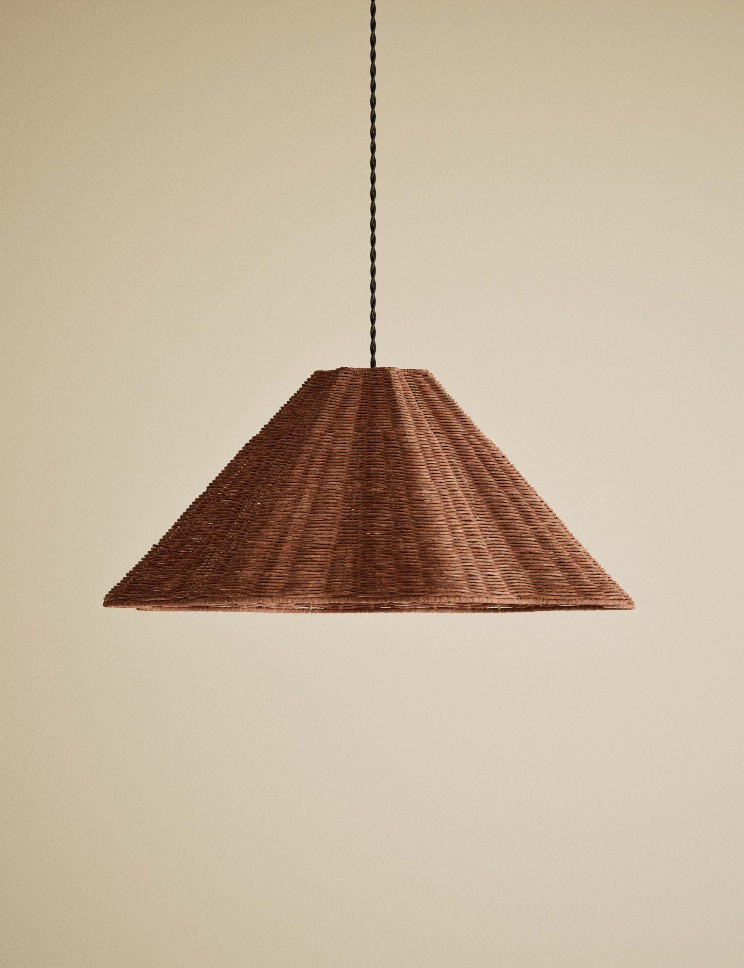 Rattan Scallop Large Easy Fit Lamp Shade