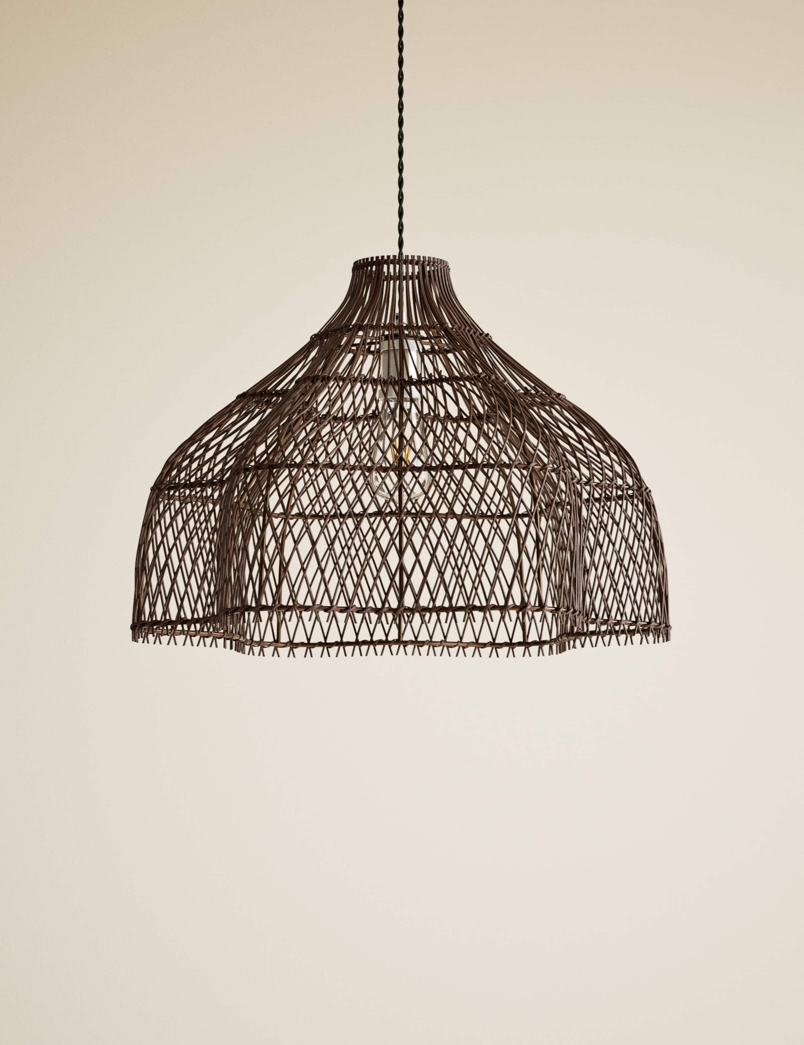 Open Weave Squiggle Ceiling Lamp Shade