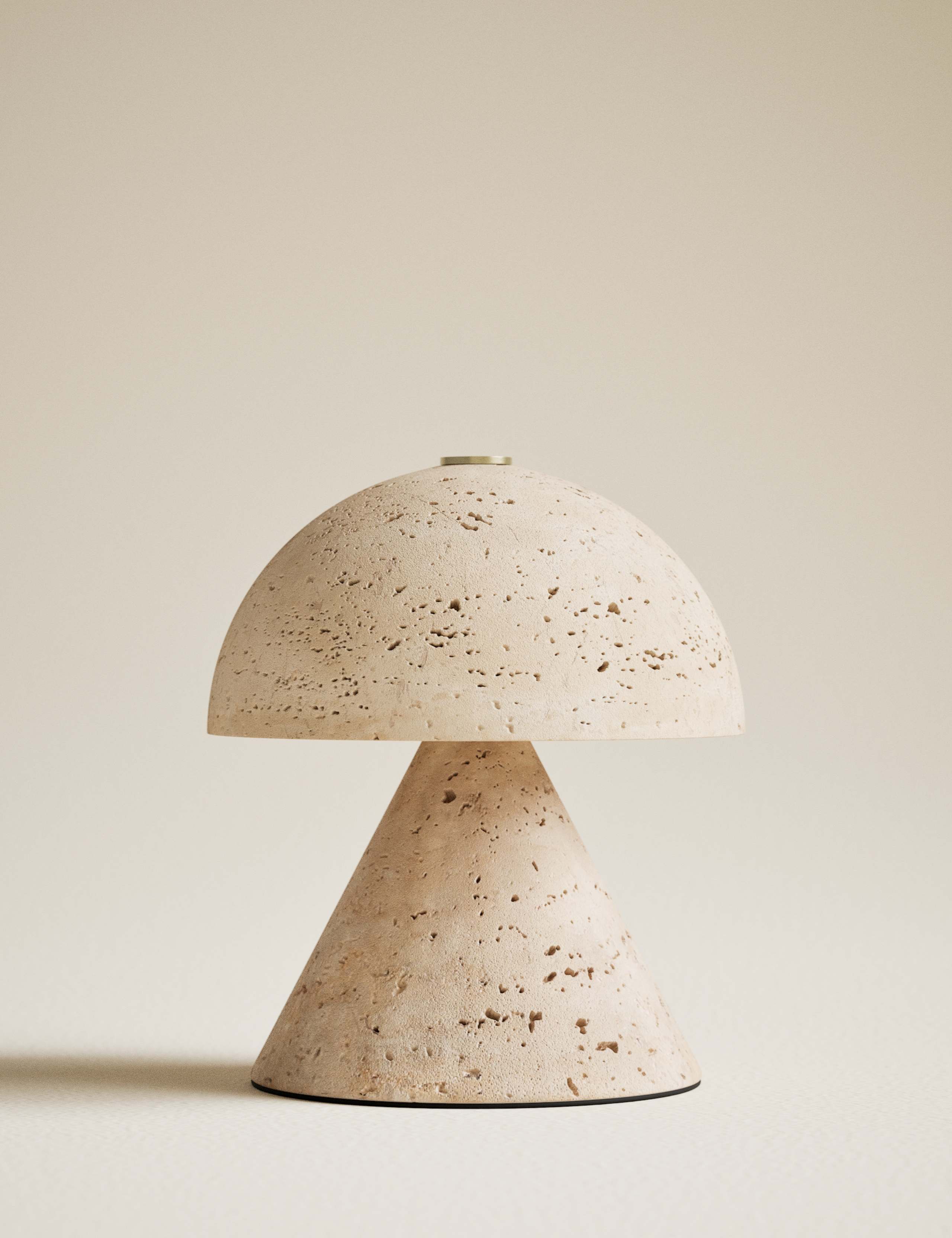 Rechargeable Small Tavertine Mushroom