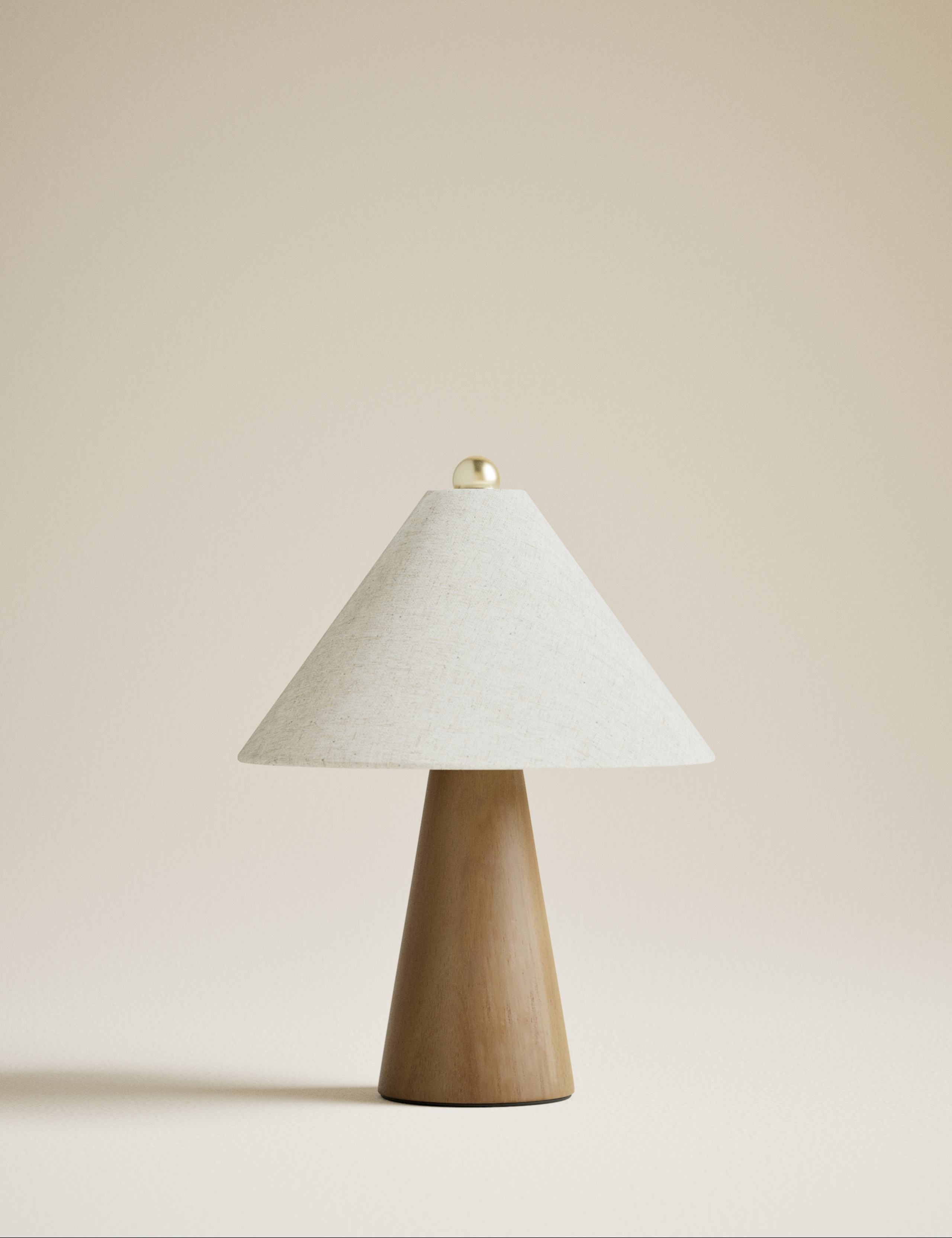 Wooden Rechargeable Table Lamp