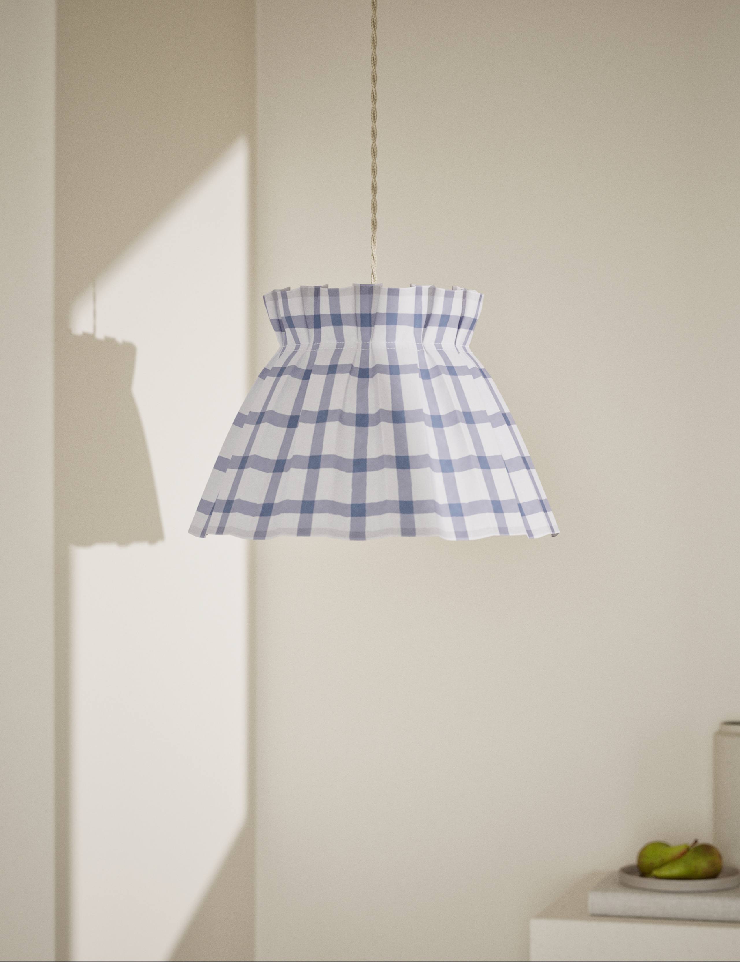Floral Pleated Shade