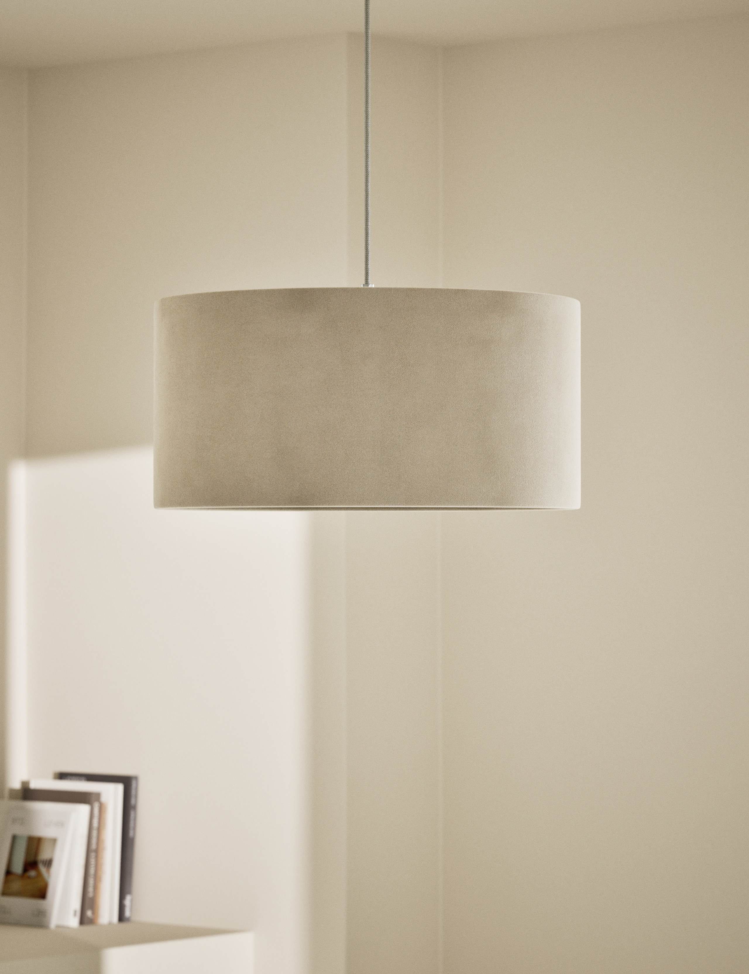 Velvet Oversized Ceiling Lamp Shade