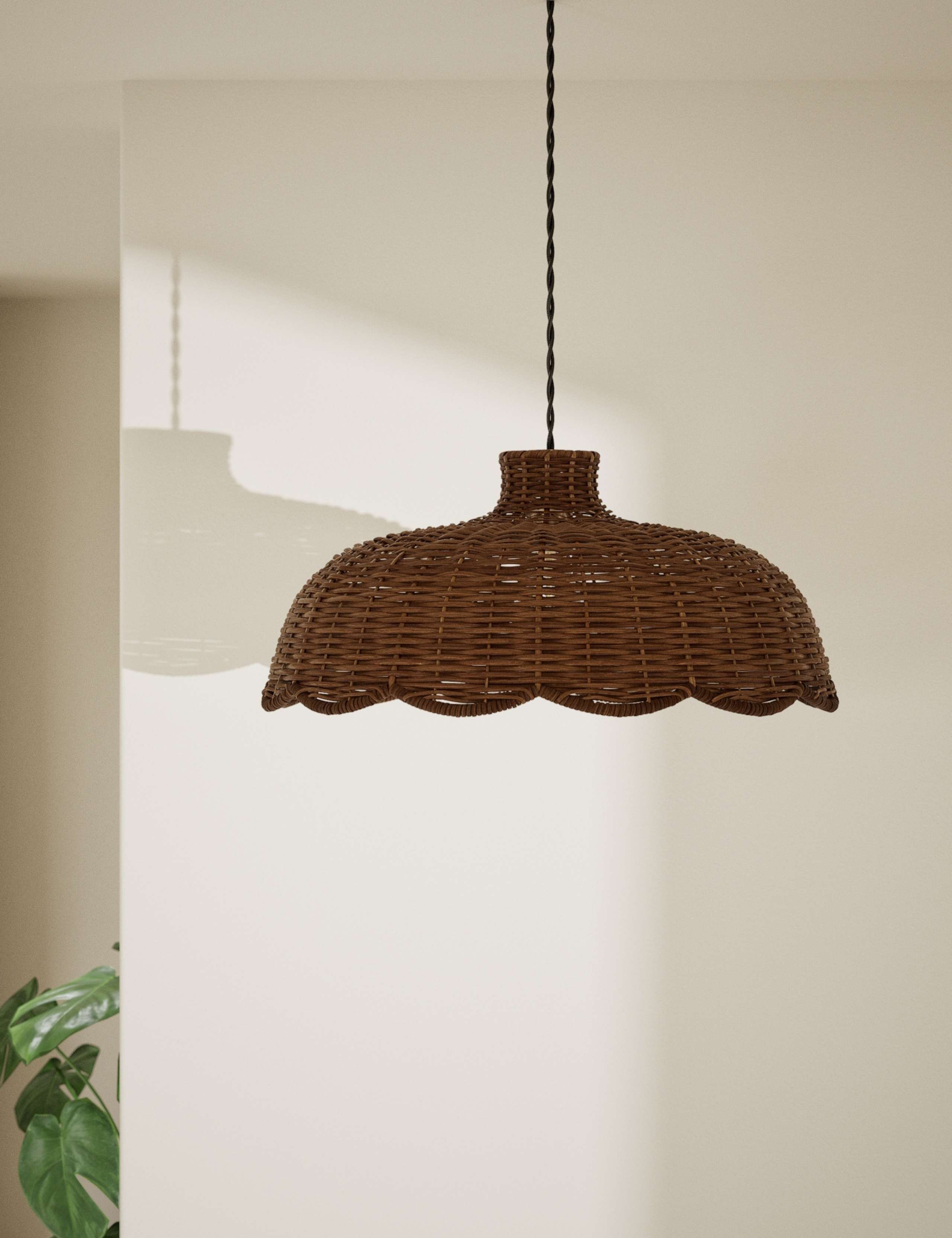 Scallop Rattan Shade