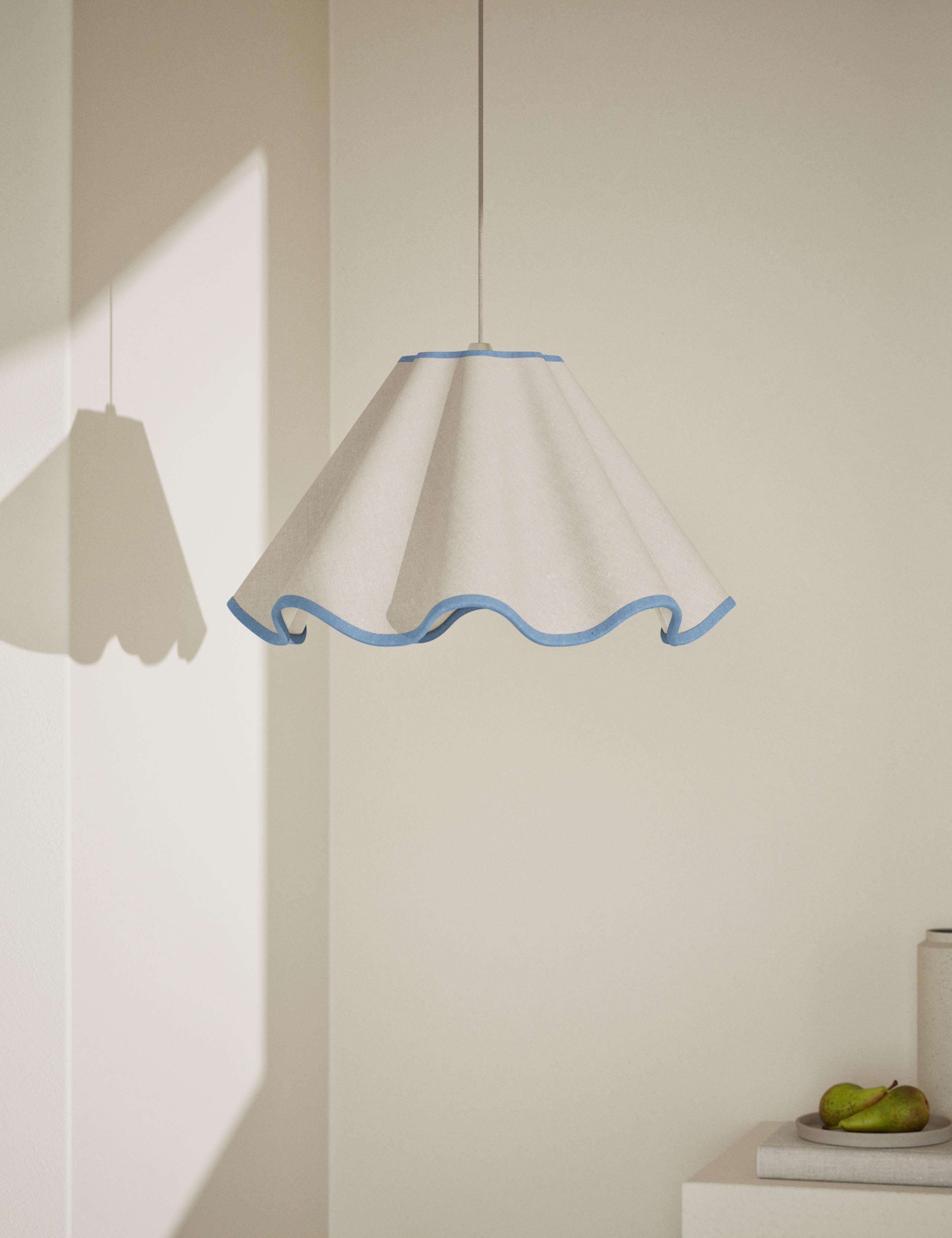 Fabric Wave Scallop Shade