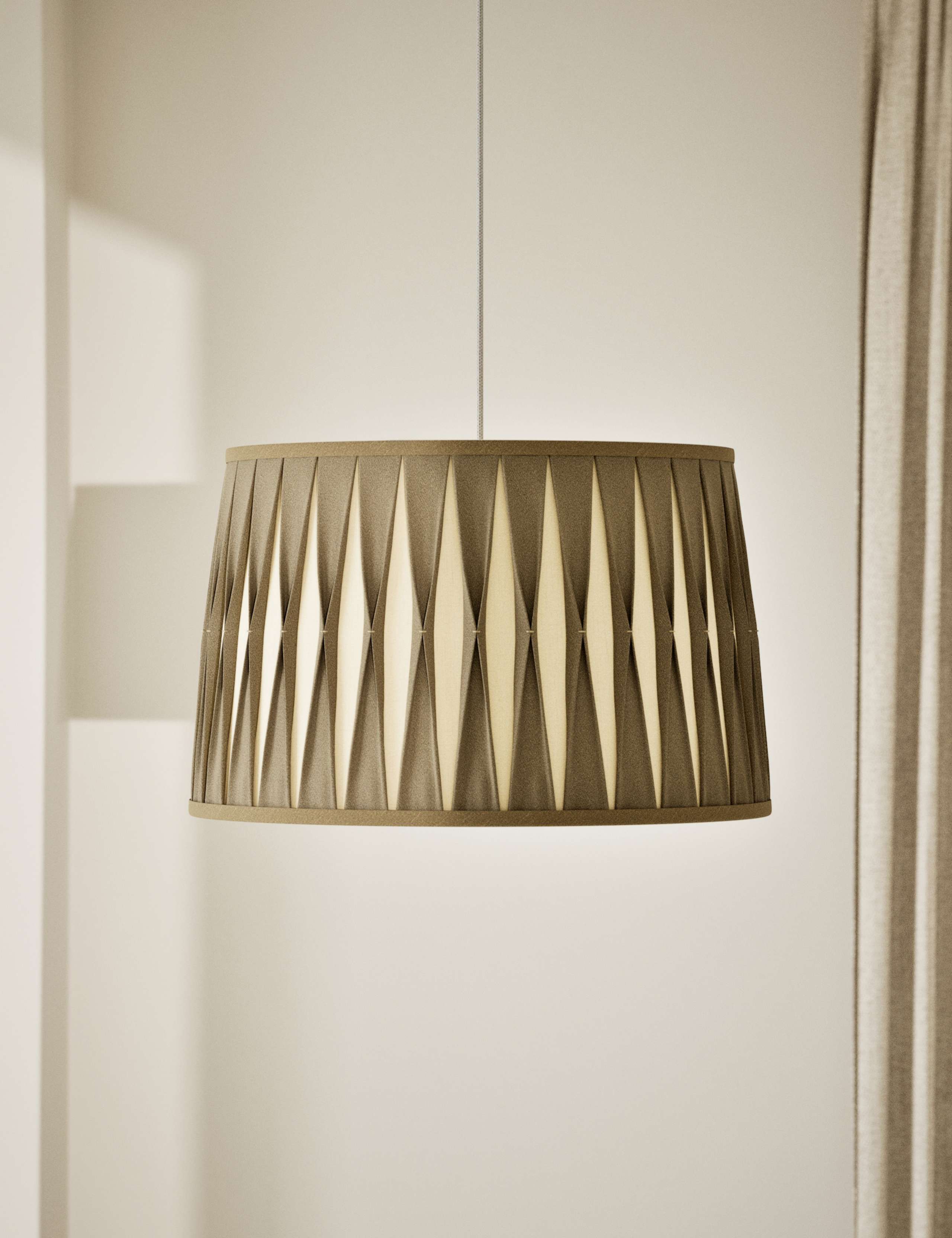Fabric Pinch Pleat Shade
