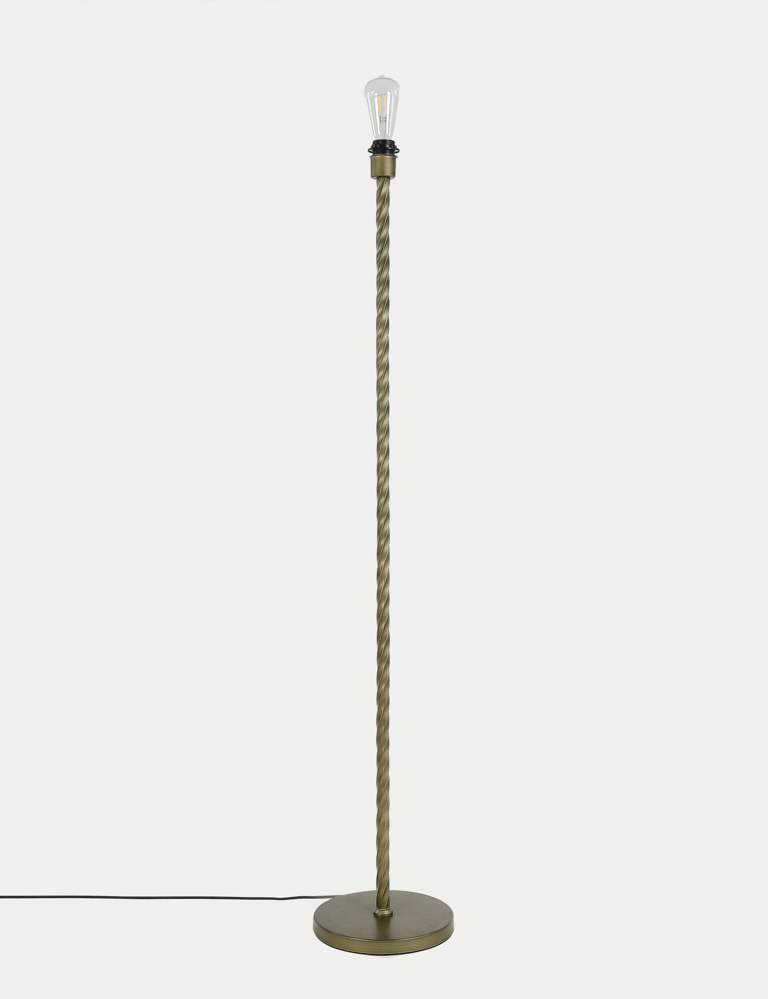 Metal Twisted Floor Lamp Base
