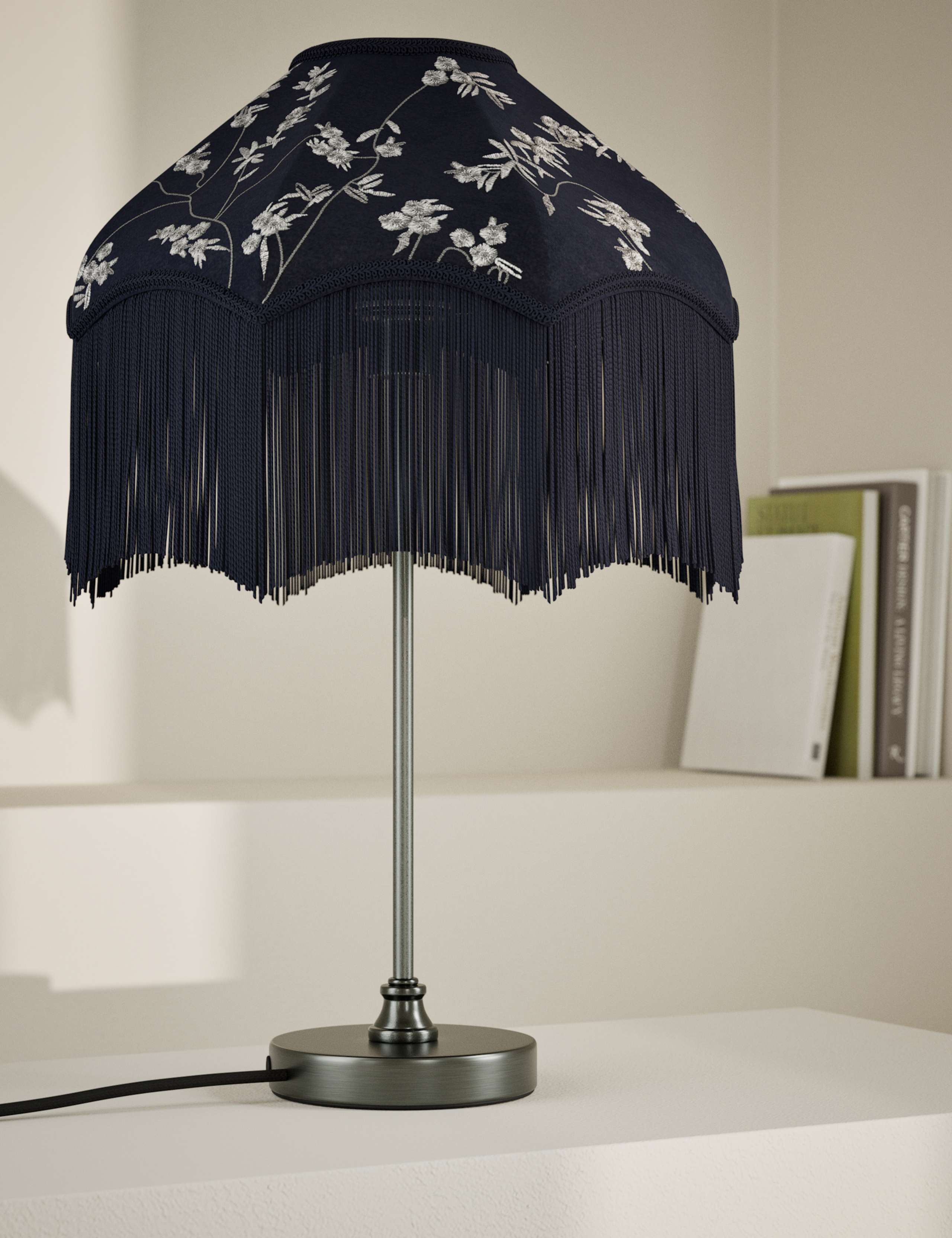 Velvet Cherry Blossom Table Lamp