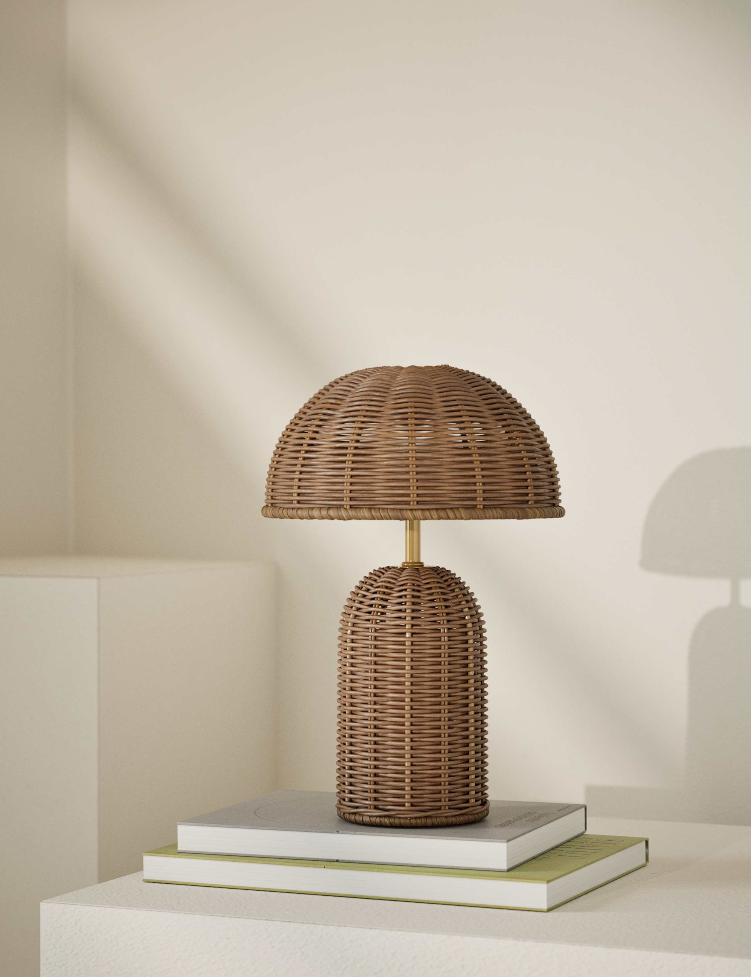 Colby Rechargeable Rattan Table Lamp