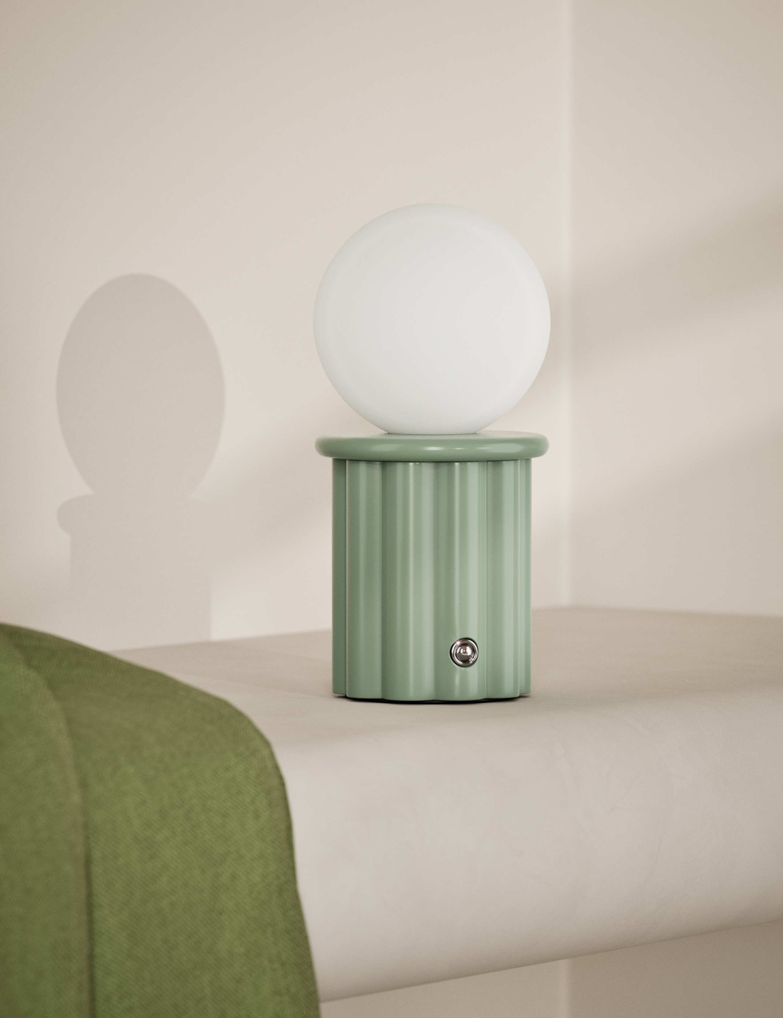Globe Swirl Rechargeable Table Lamp