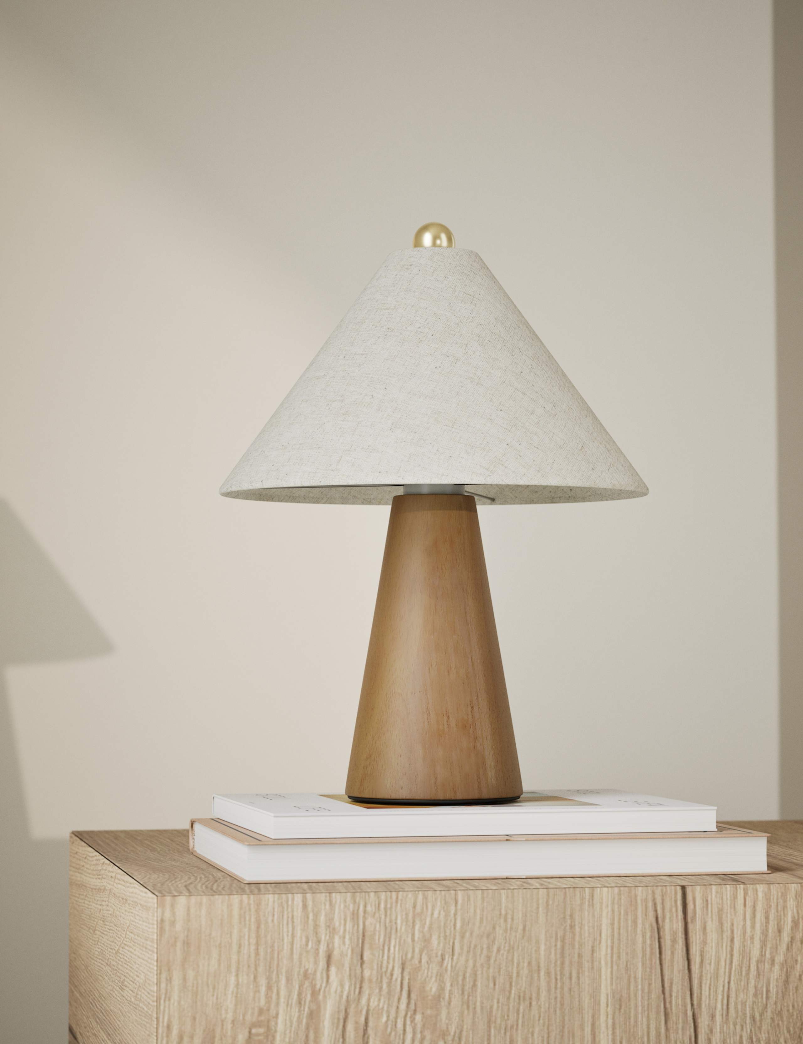Wooden Rechargeable Table Lamp