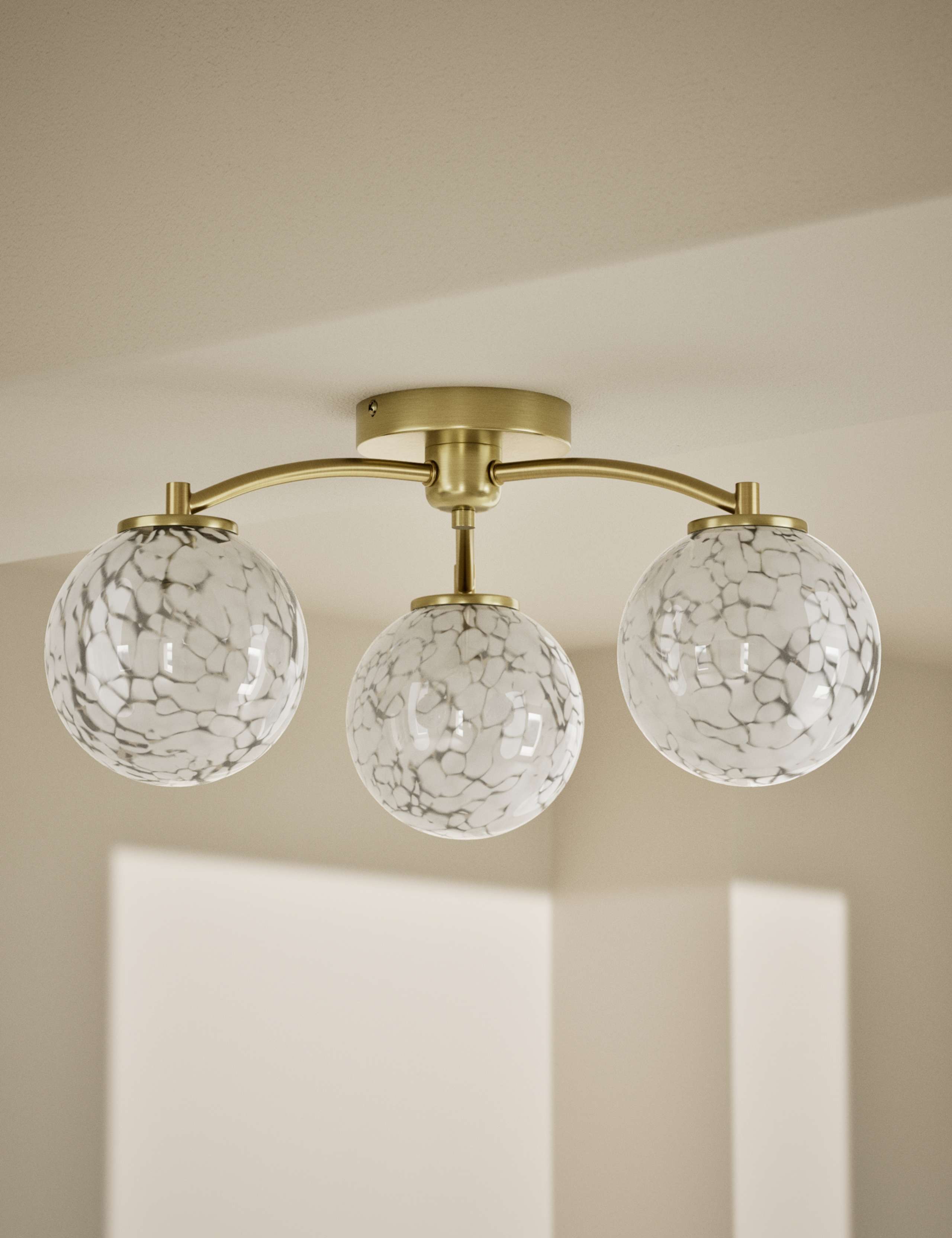 Confetti Glass Multi Flush Ceiling Light
