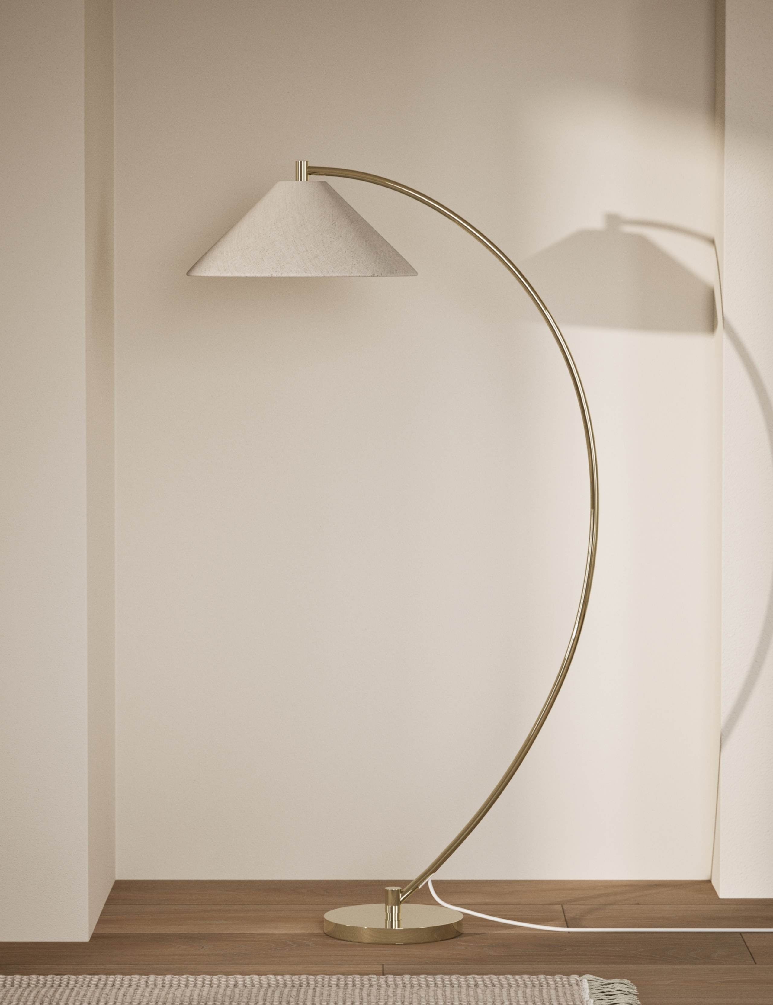 Andie Curved Floor Lamp