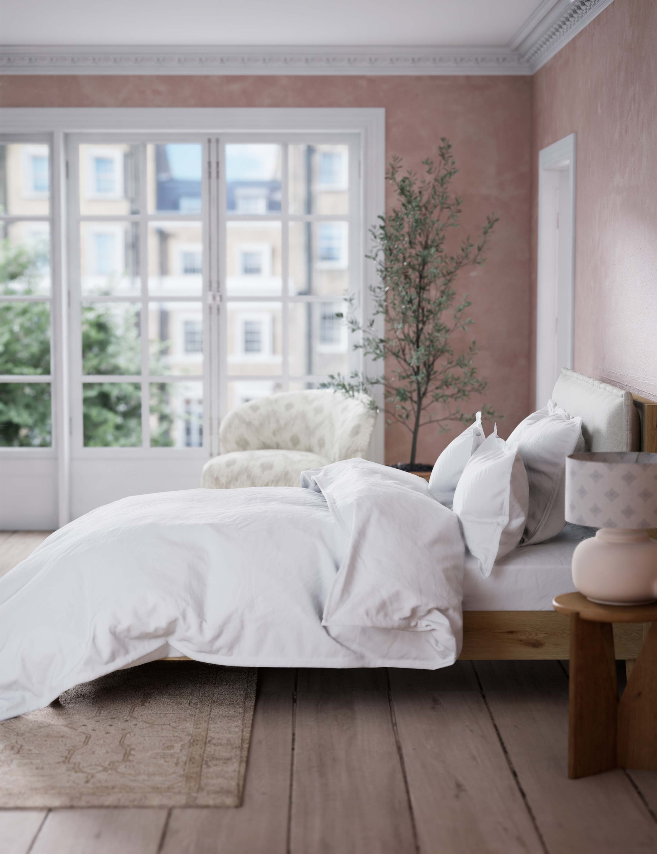 Washed Cotton Extra Deep Fitted Sheet