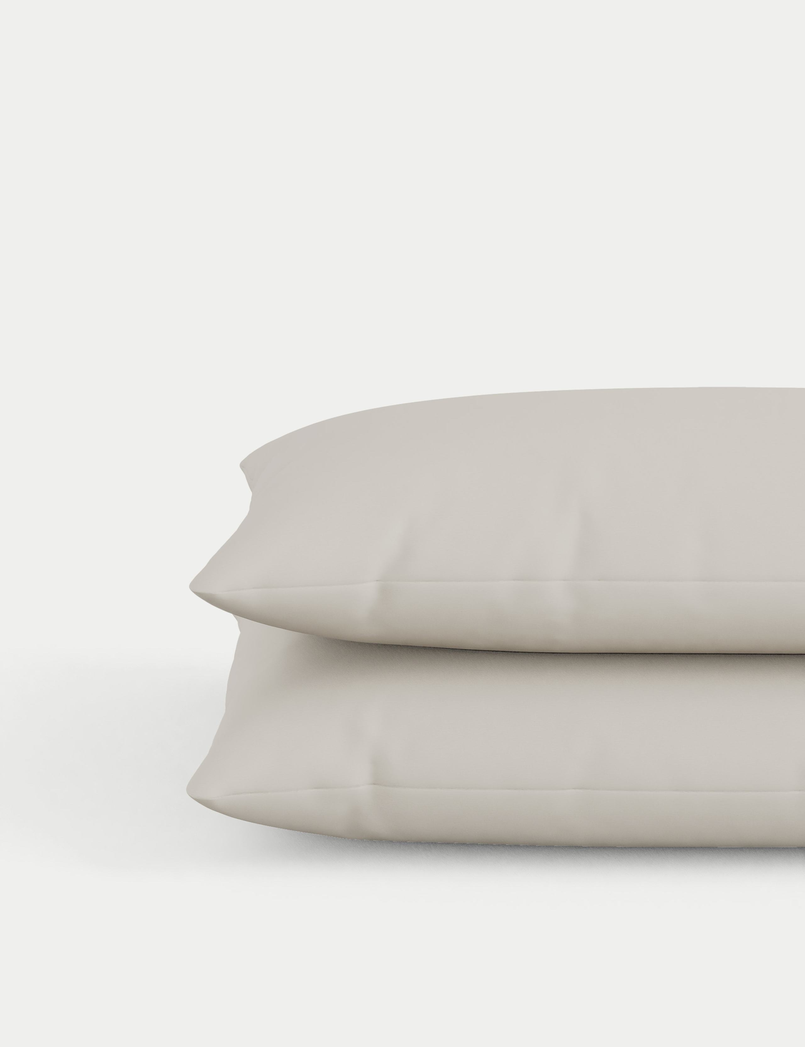 2 Pack 500 Thread Count Cotton Sateen Pillowcases