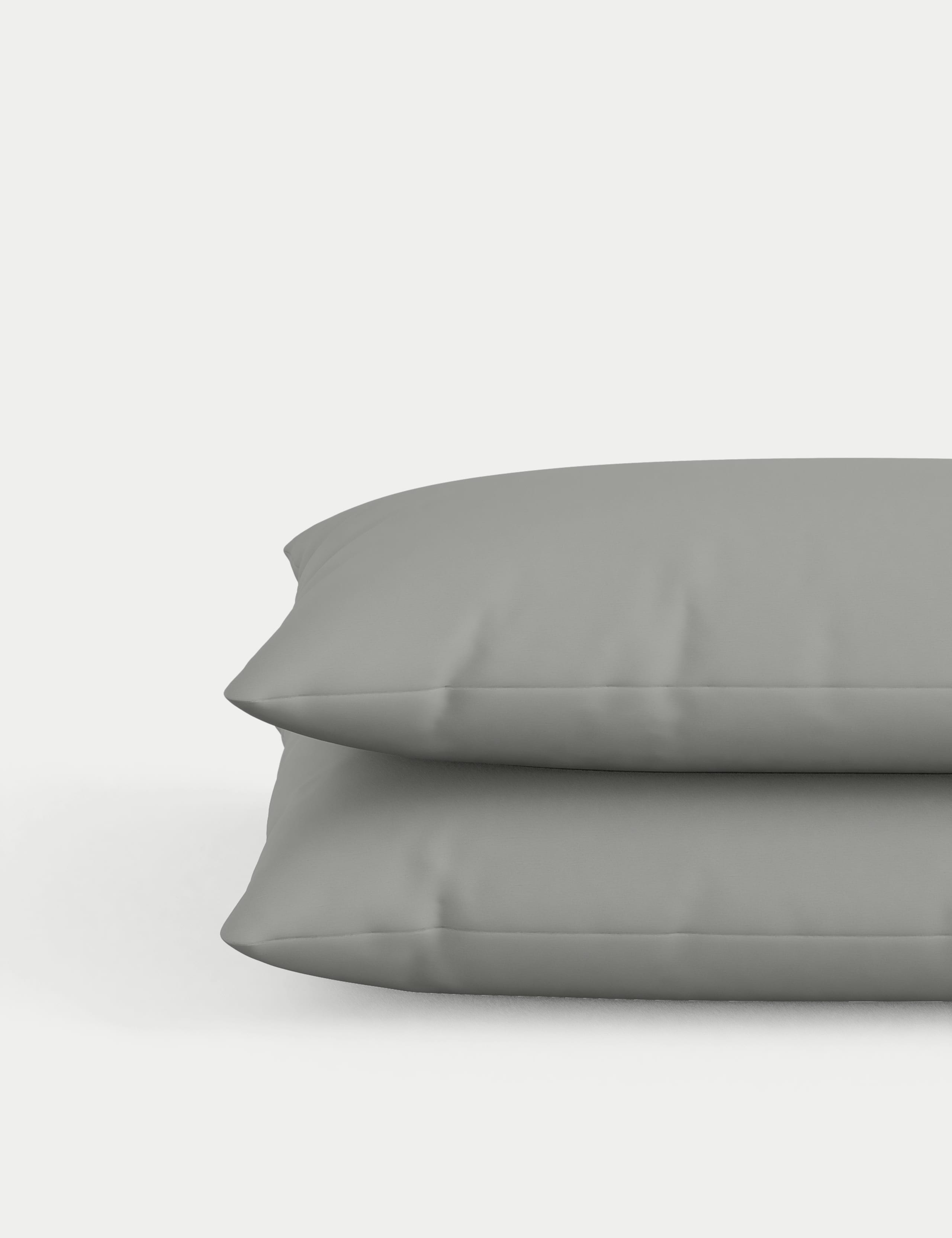 2 Pack 500 Thread Count Cotton Sateen Pillowcases