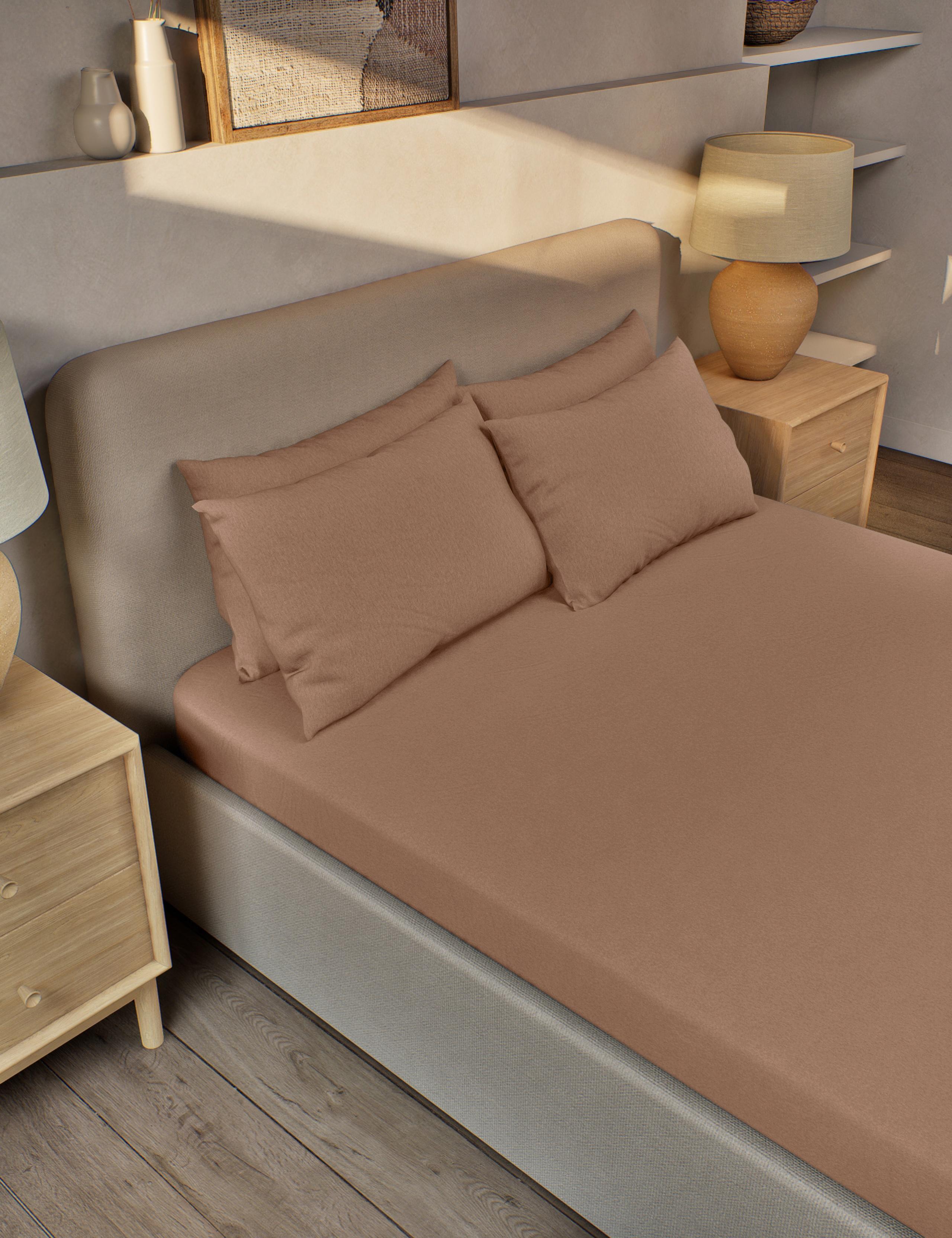 Pure Brushed Cotton Fitted Sheet