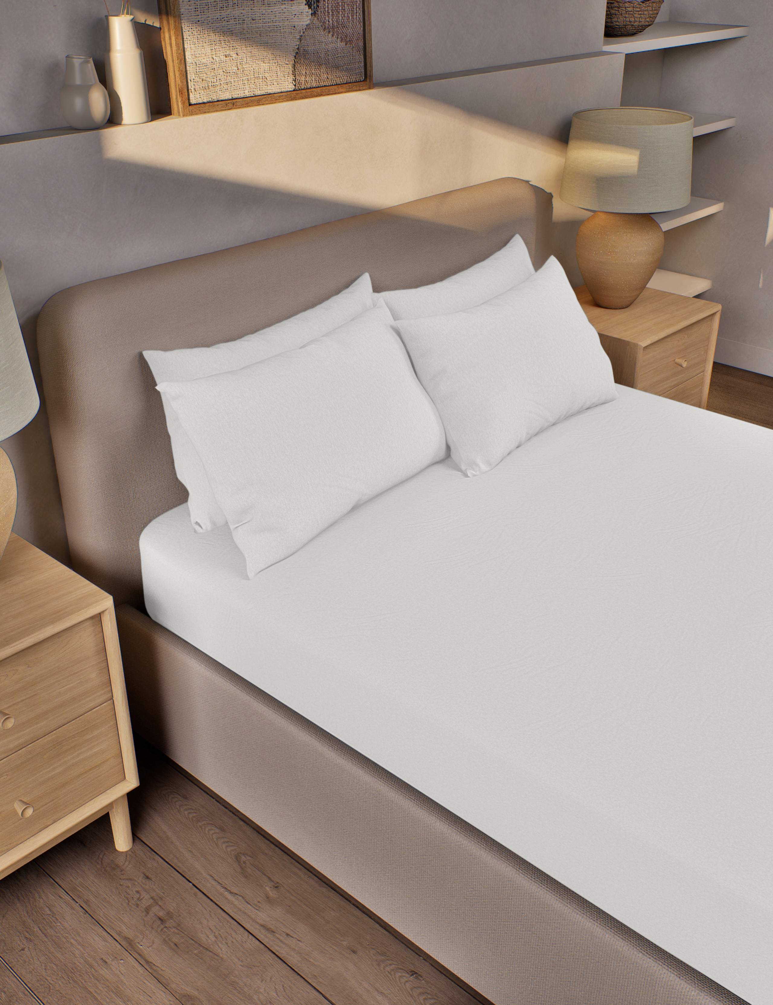 Pure Brushed Cotton Deep Fitted Sheet