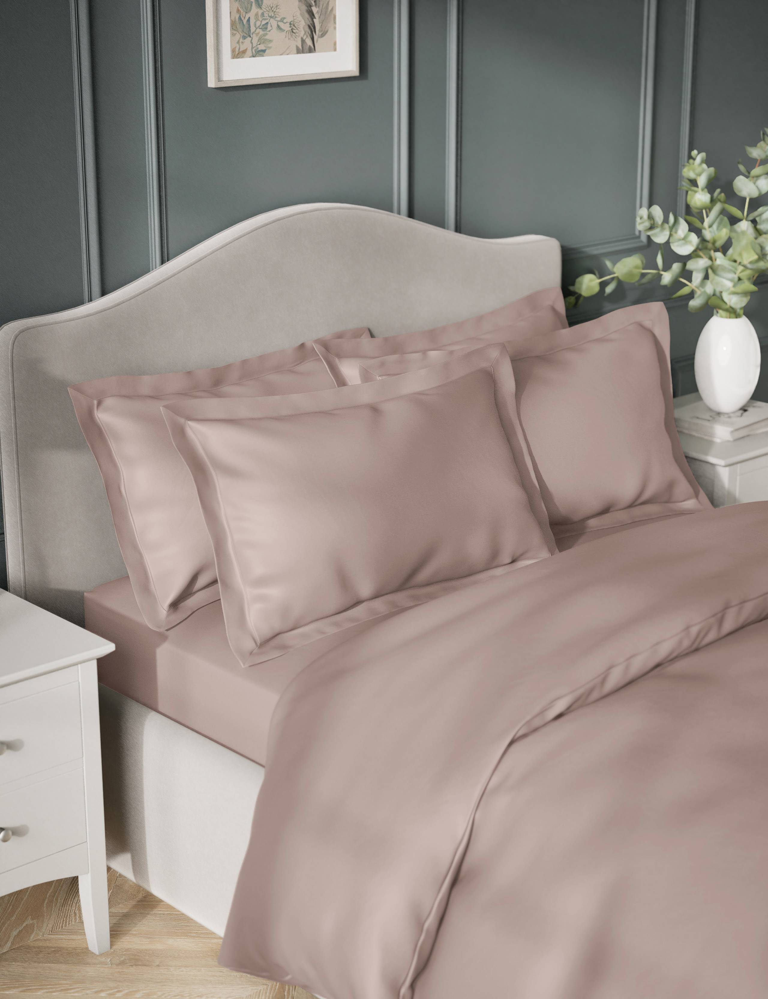 2 Pack Egyptian Cotton 400 Thread Count Silky Oxford Pillowcases