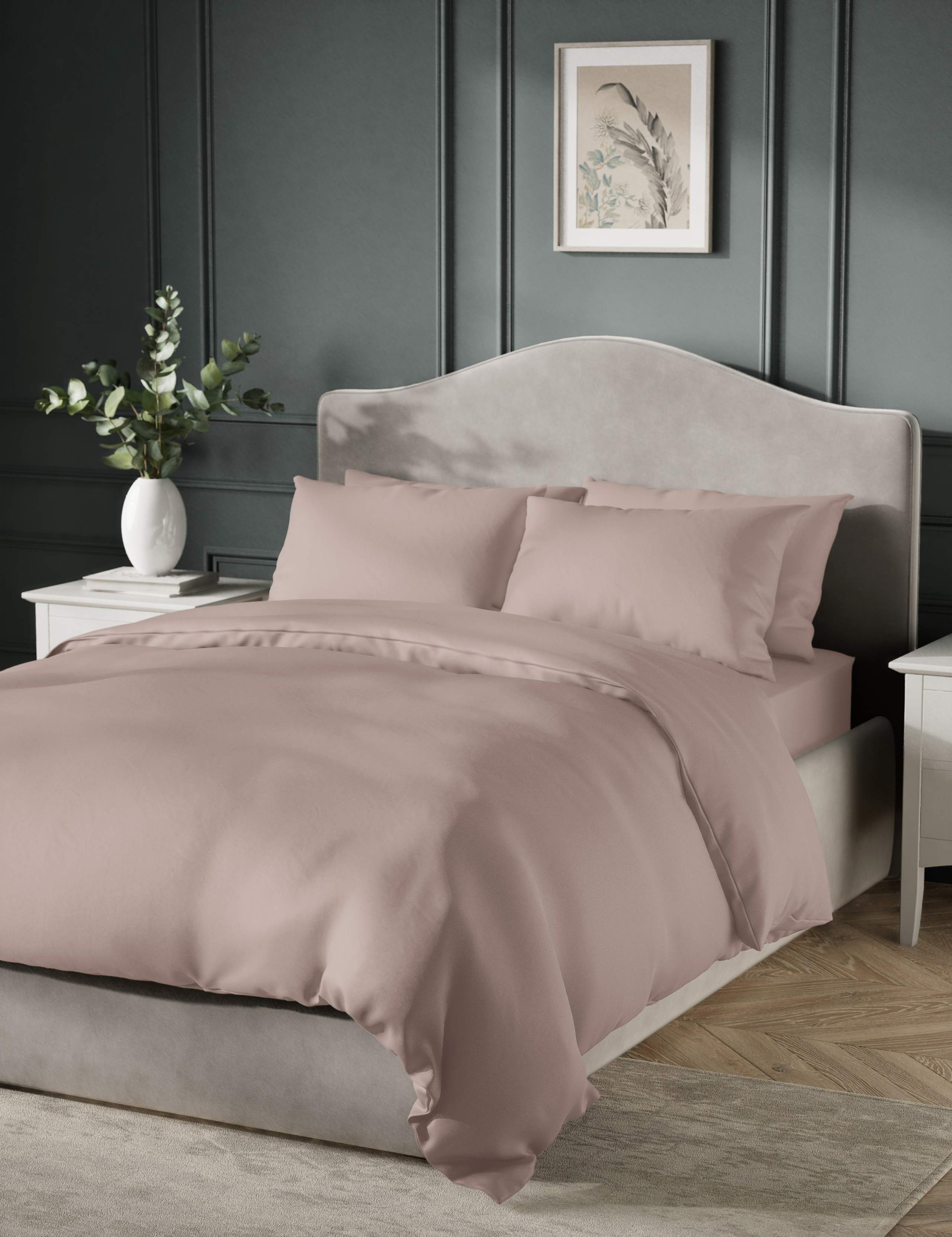 Pure Cotton Sateen 400 Thread Count Bedding Set
