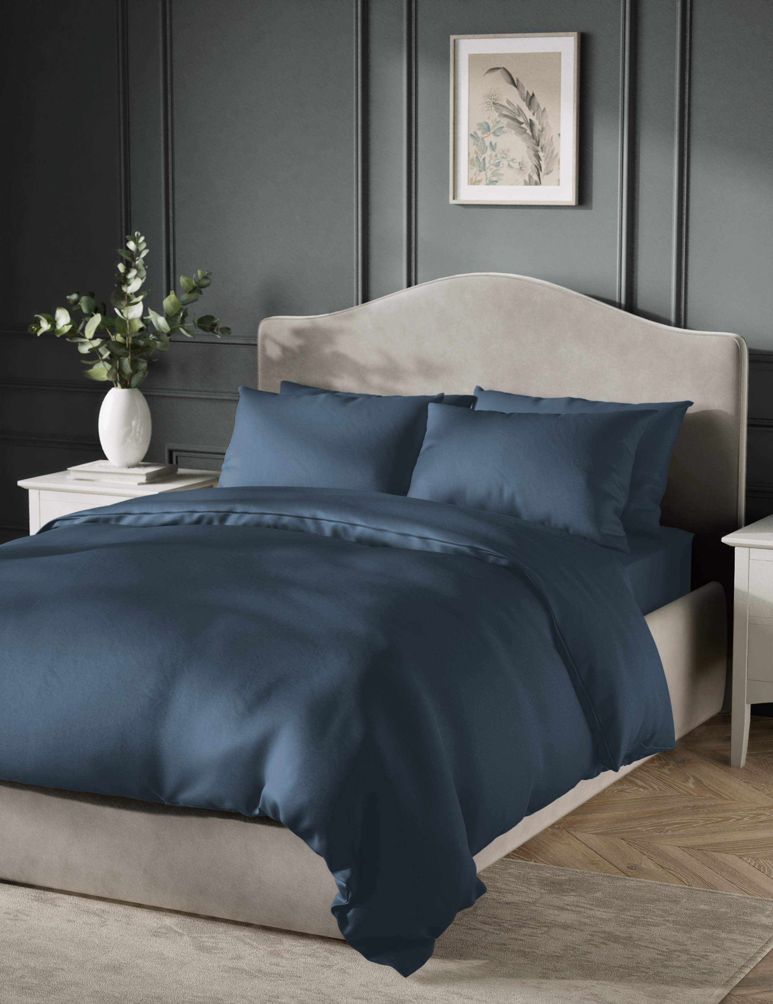 Pure Cotton Sateen 400 Thread Count Bedding Set