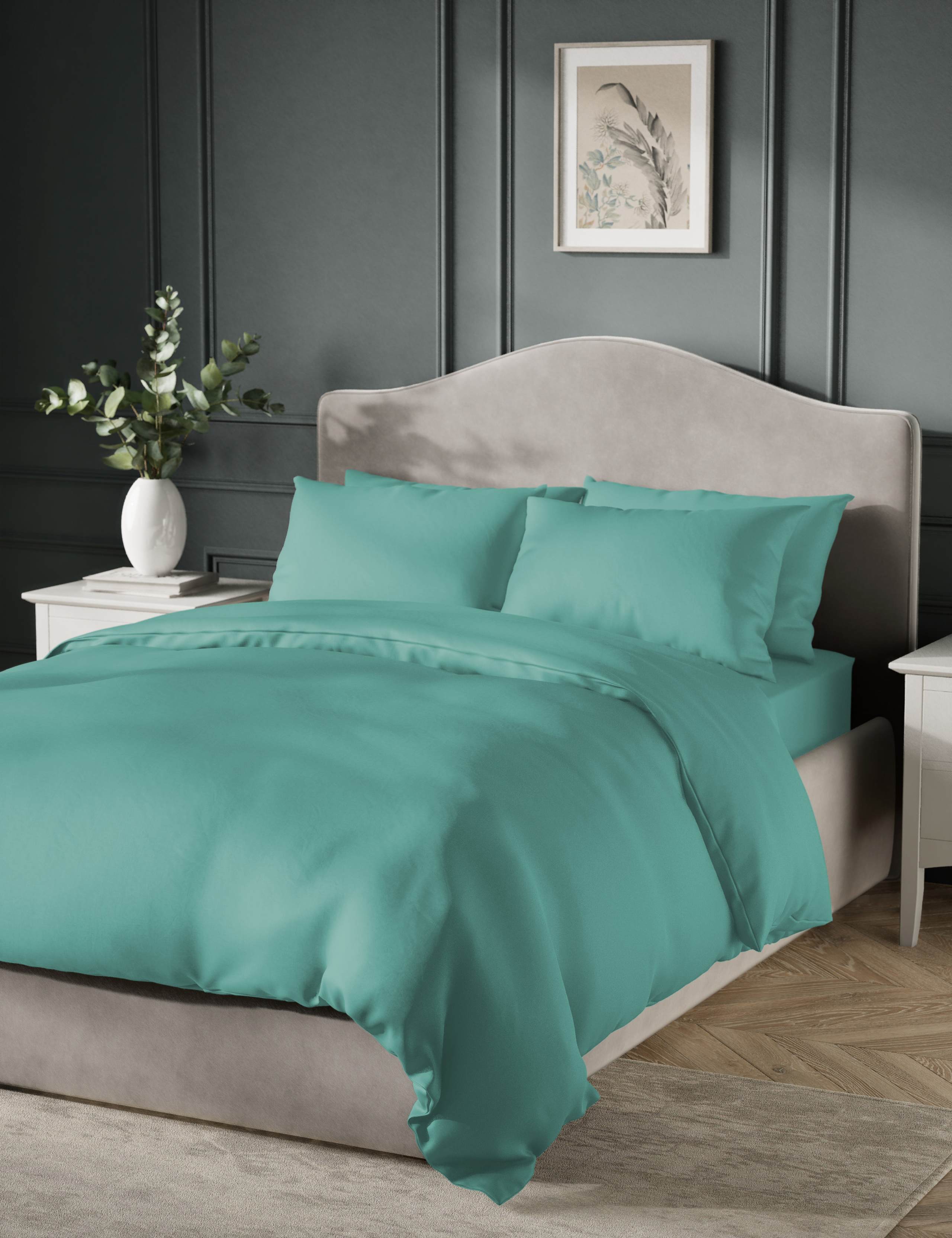 Pure Cotton Sateen 400 Thread Count Bedding Set