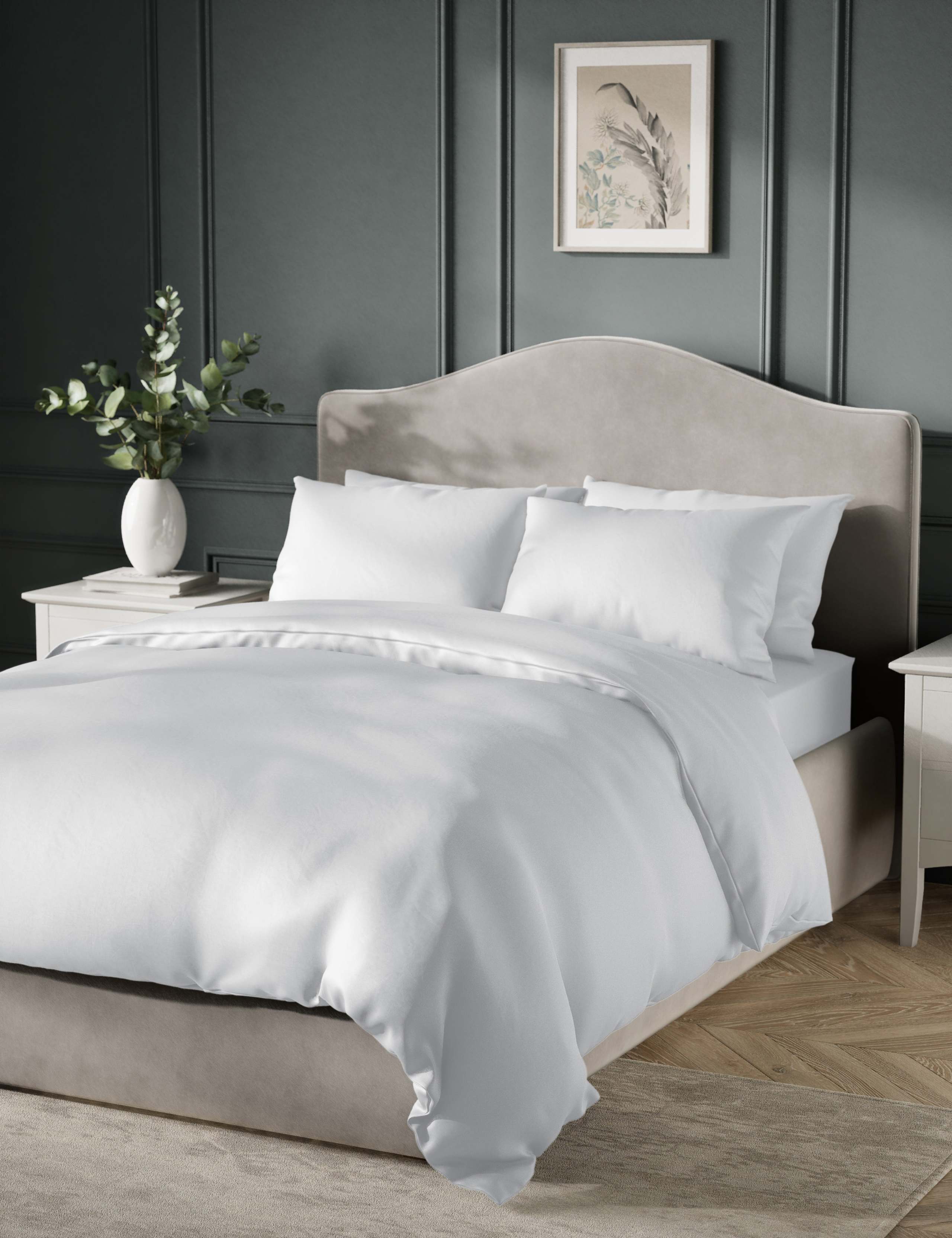 Pure Cotton Sateen 400 Thread Count Bedding Set