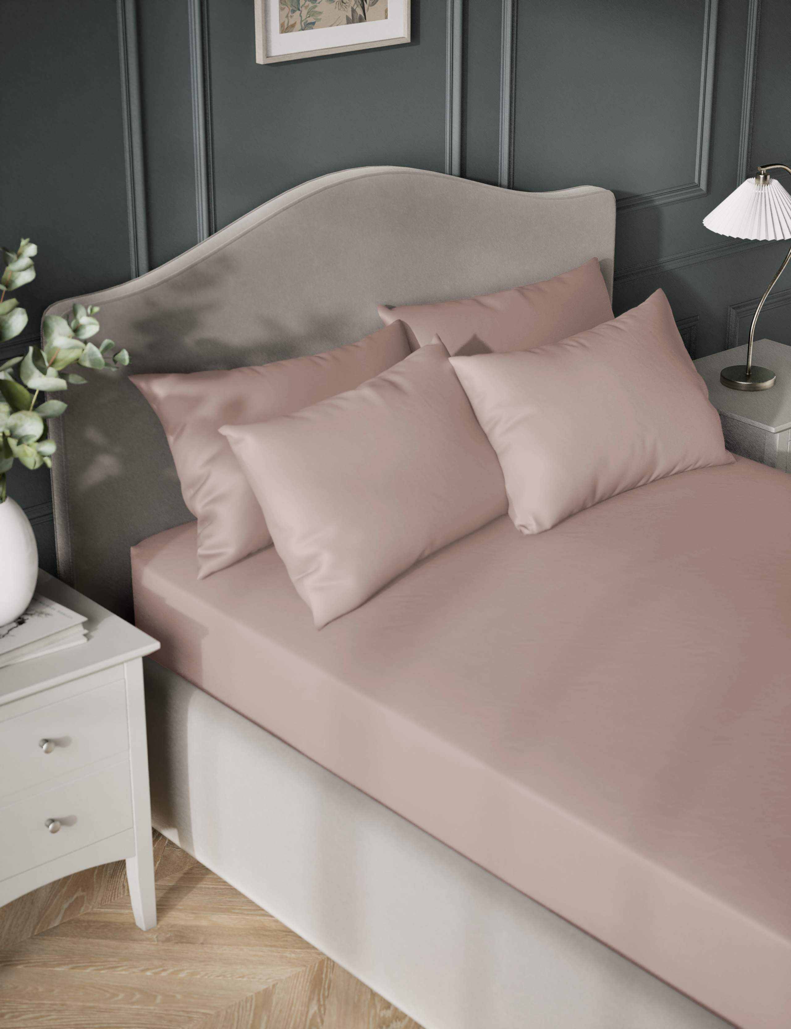 Egyptian Cotton Sateen 400 Thread Count Extra Deep Fitted Sheet