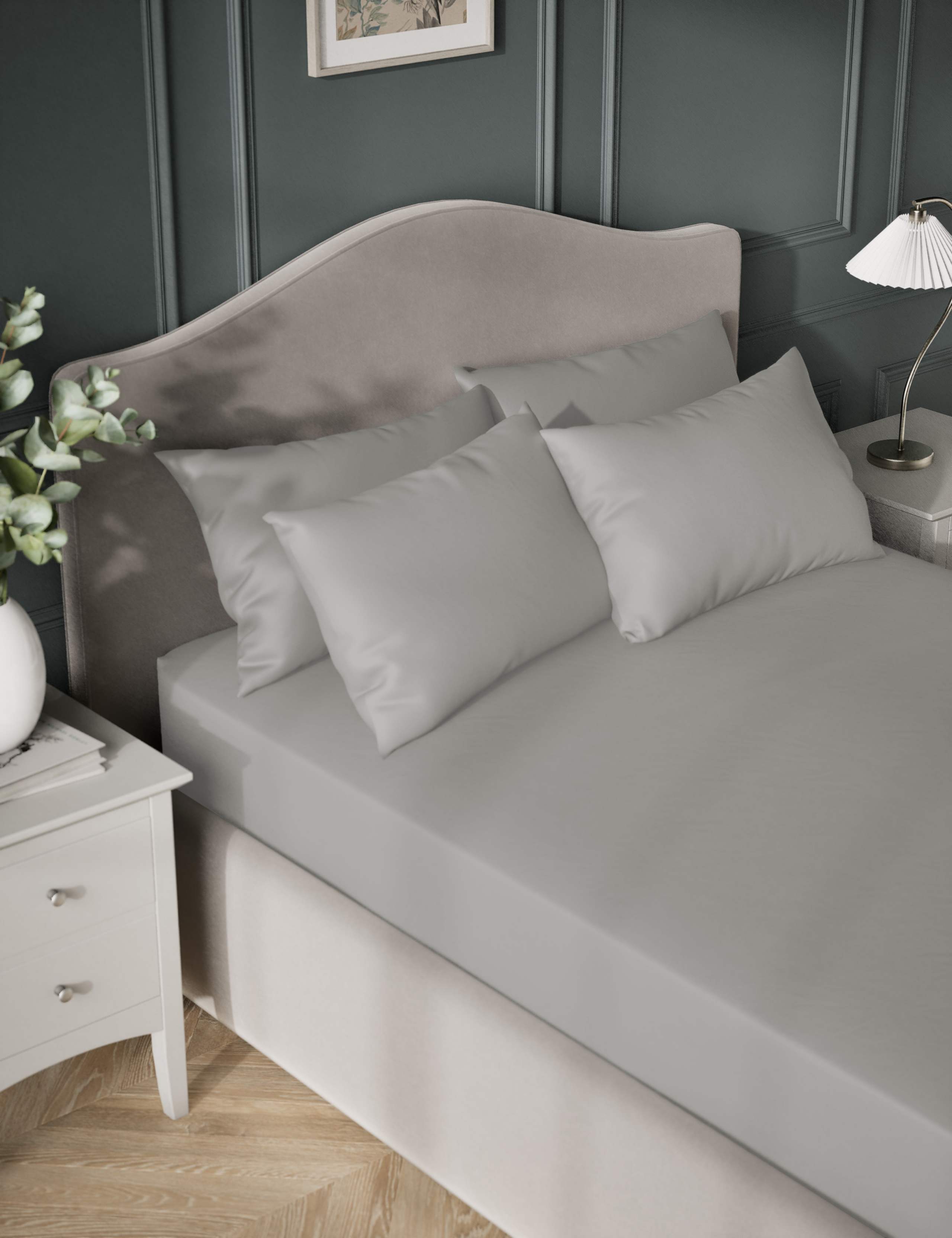 Egyptian Cotton Sateen 400 Thread Count Extra Deep Fitted Sheet