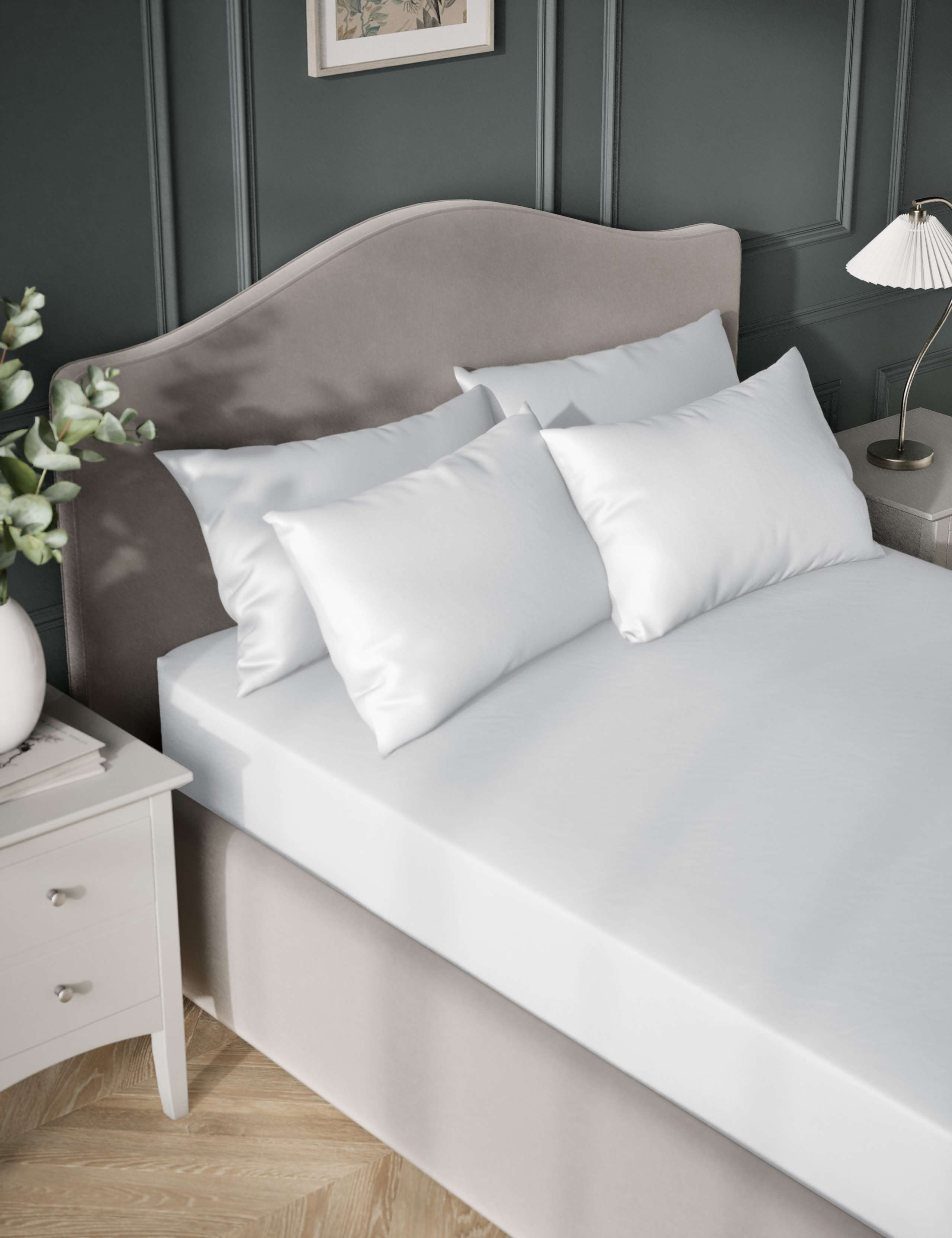 Egyptian Cotton Sateen 400 Thread Count Extra Deep Fitted Sheet