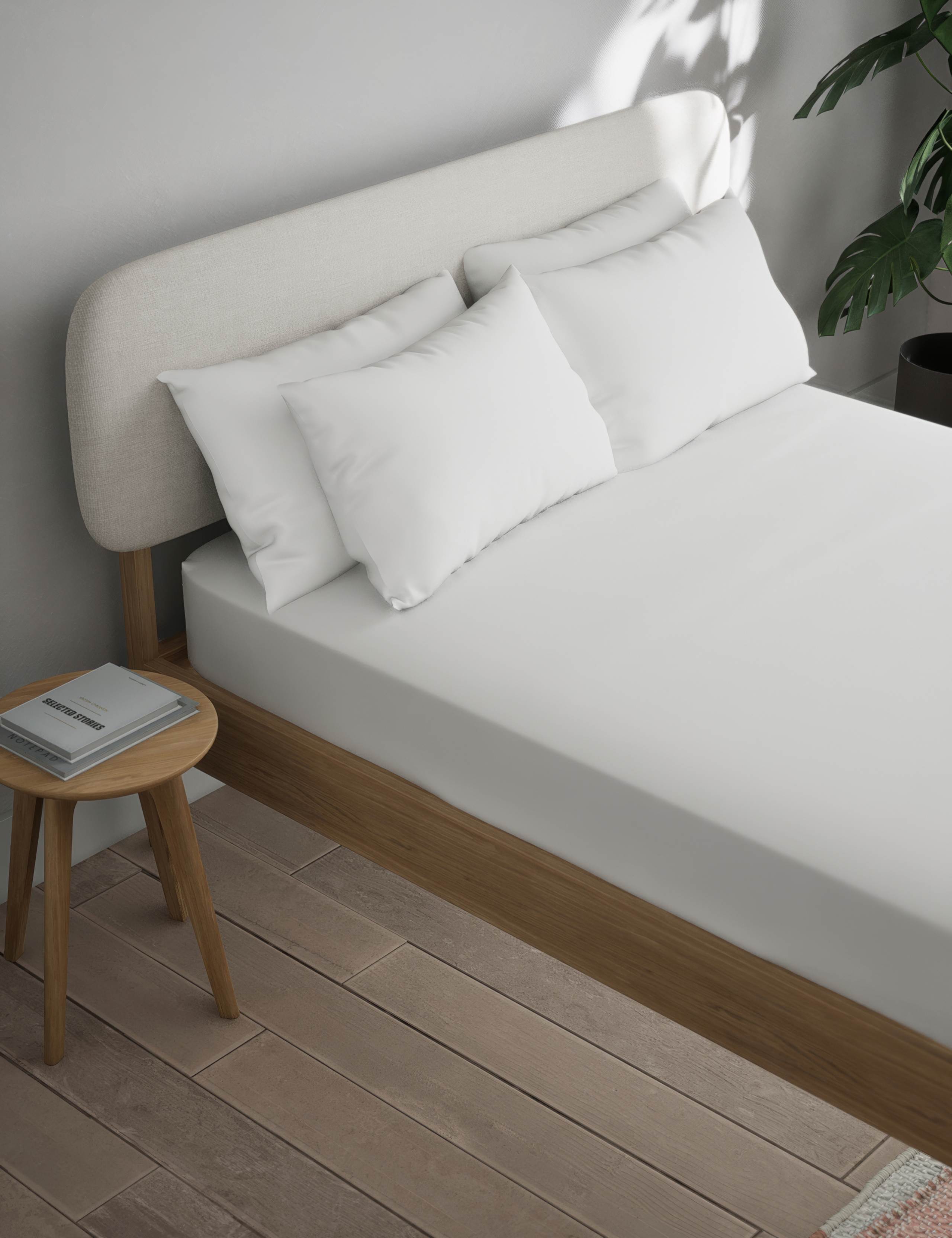 Cotton Blend Non Iron Fitted Sheet