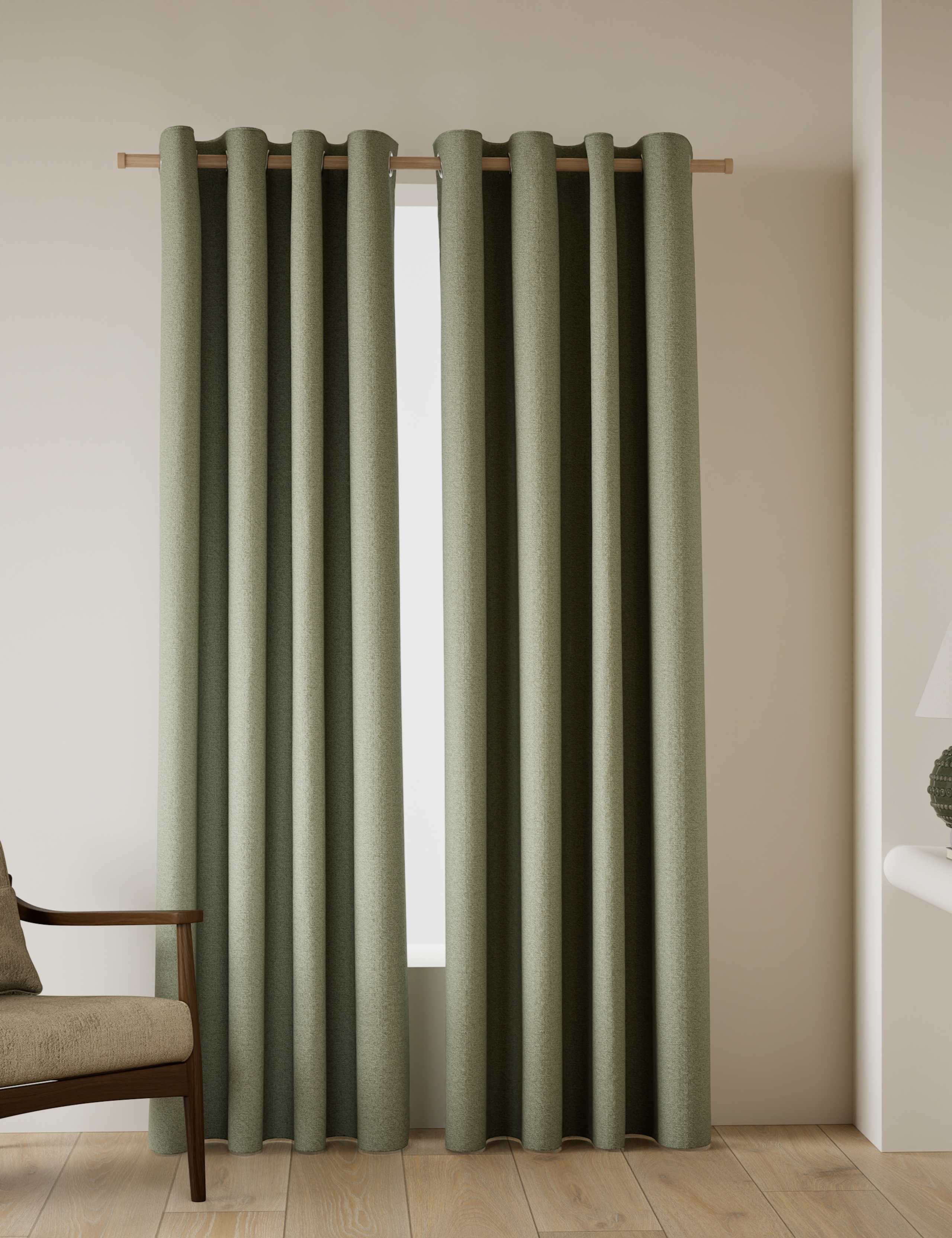 Basketweave Eyelet Curtains