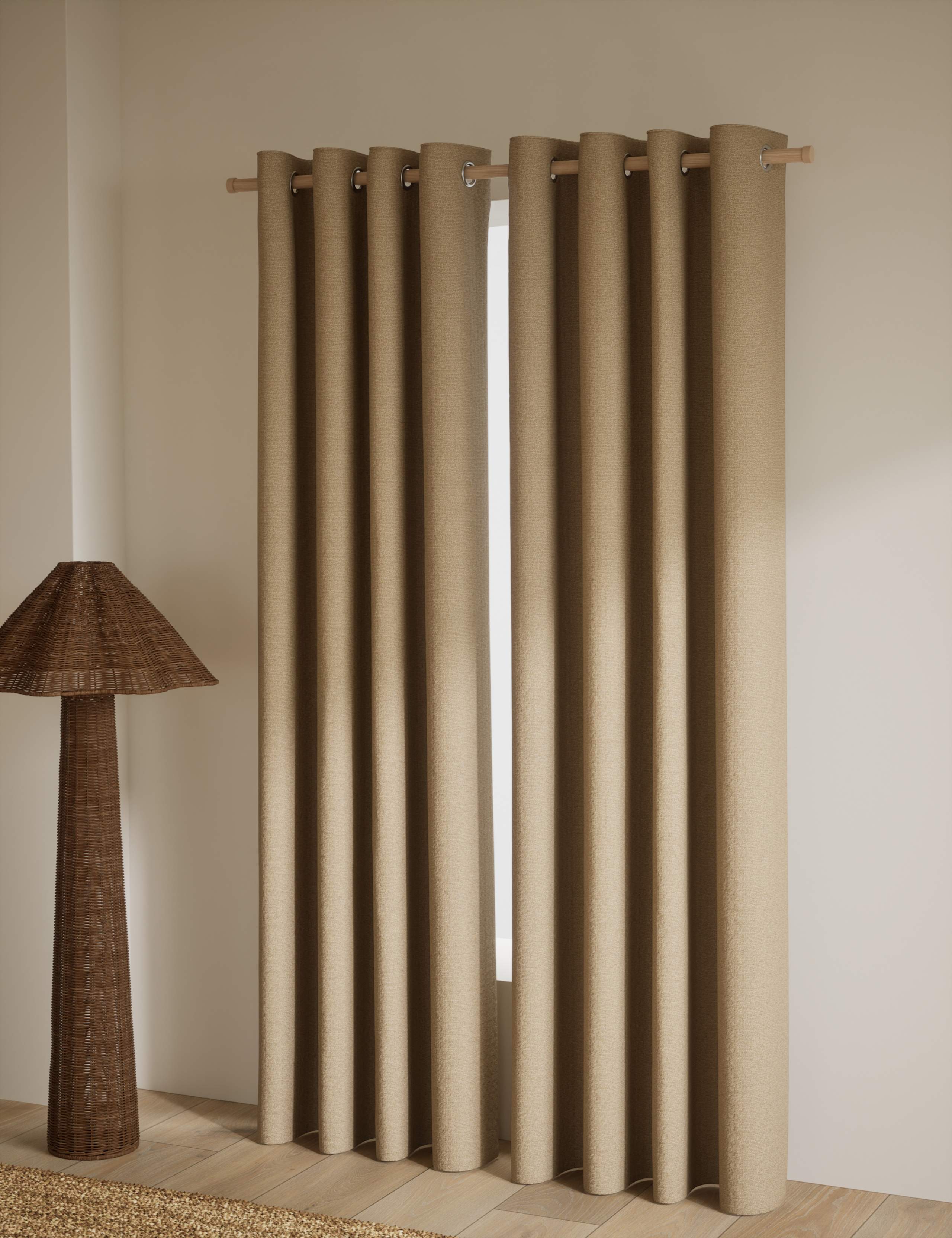 Basketweave Eyelet Curtains