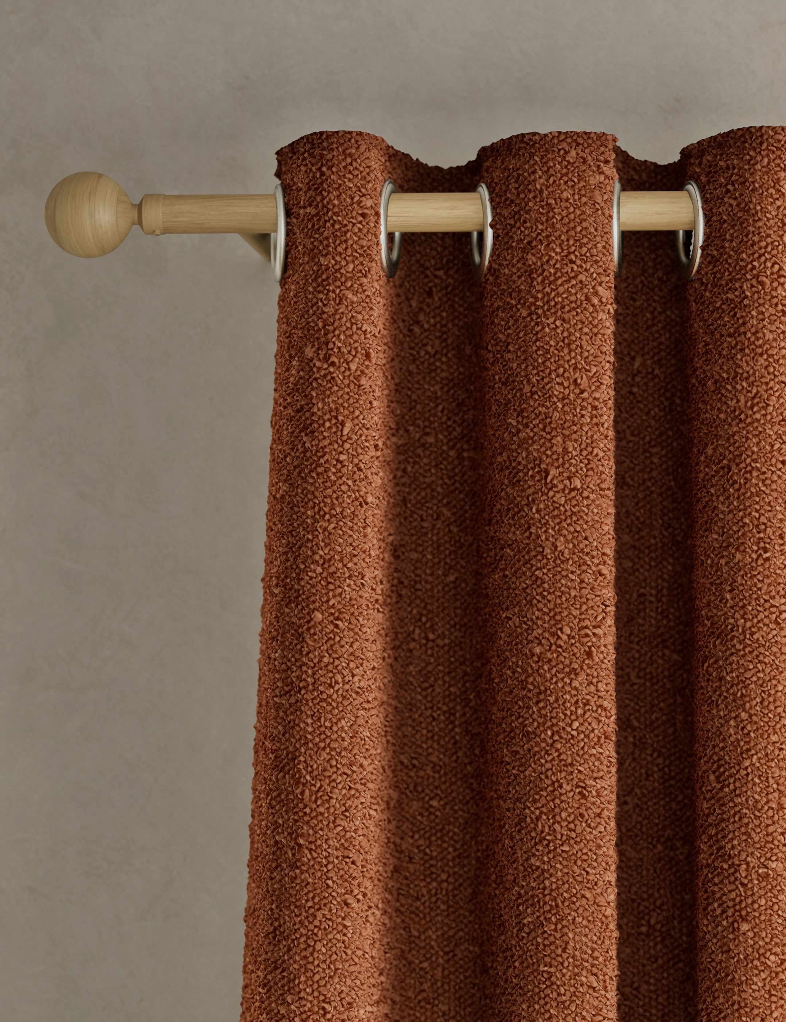 Bouclé Eyelet Curtains