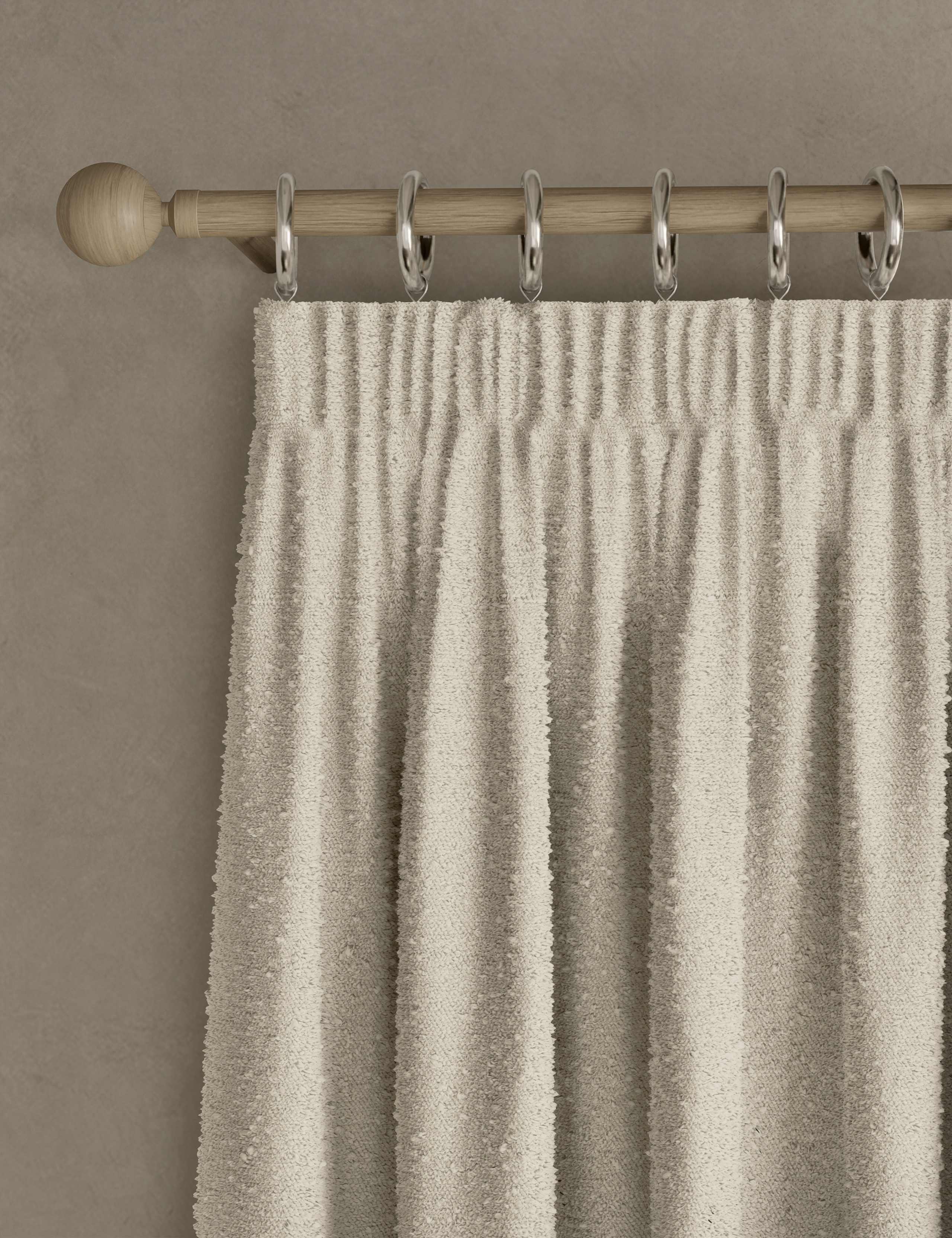 Boucle Pencil Pleat Curtains