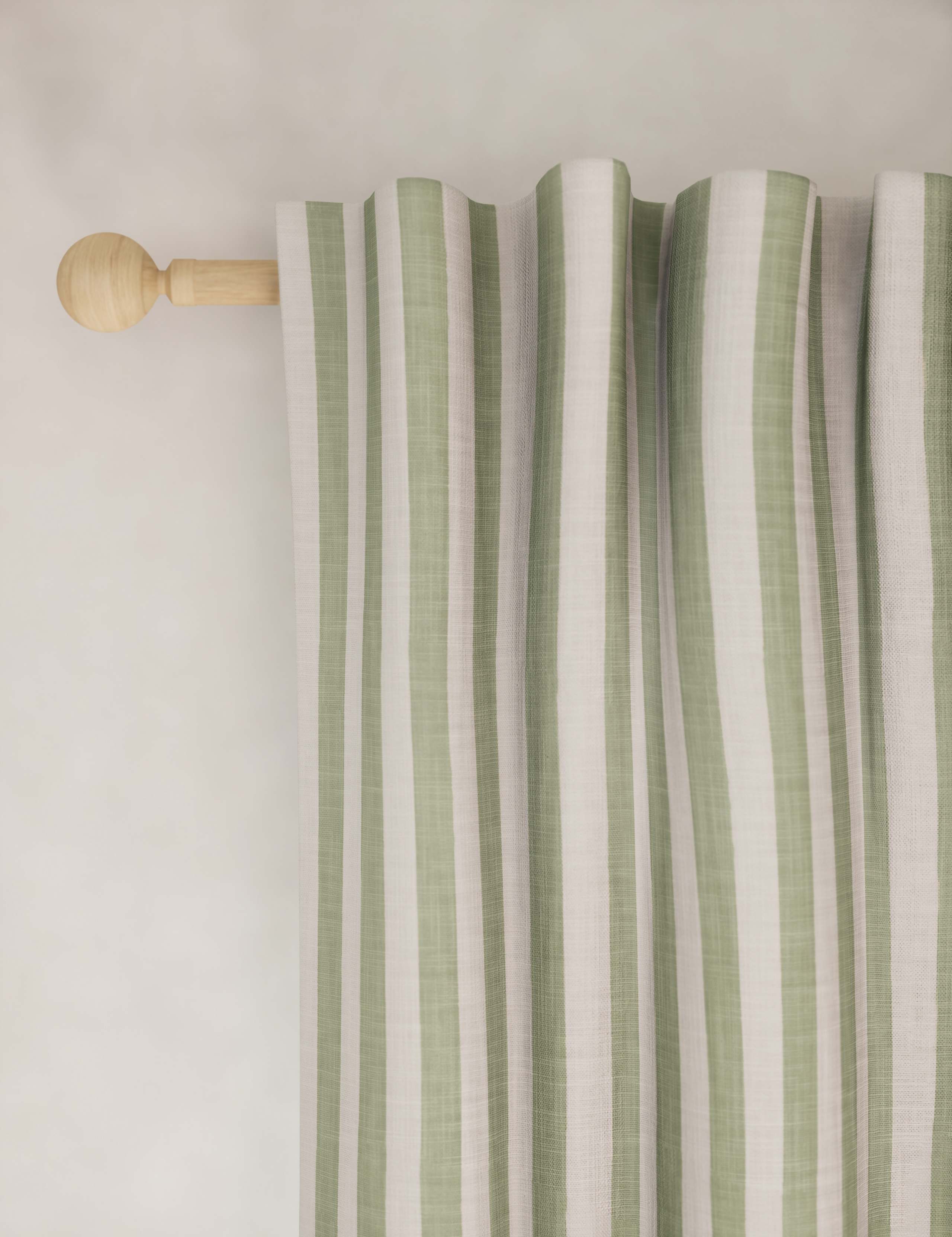 Pure Cotton Striped Multiway Curtains