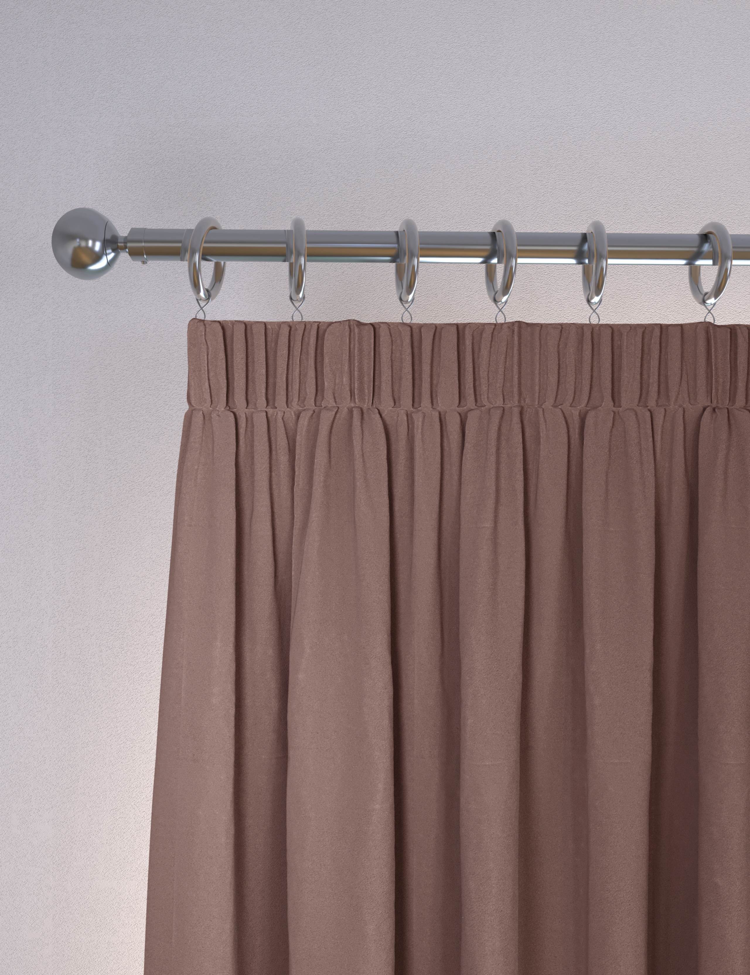 Velvet Pencil Pleat Curtains
