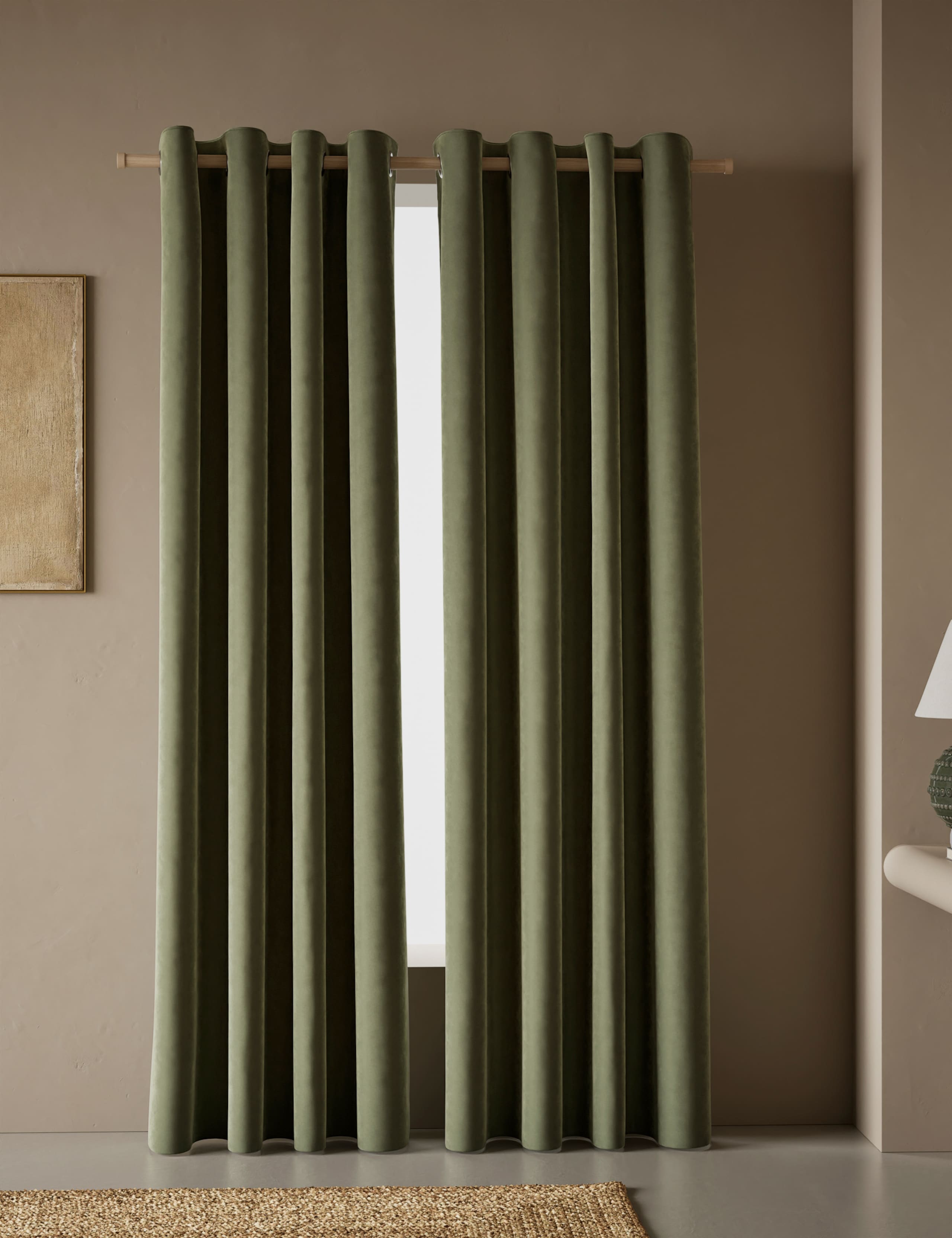 Velvet Eyelet Curtains