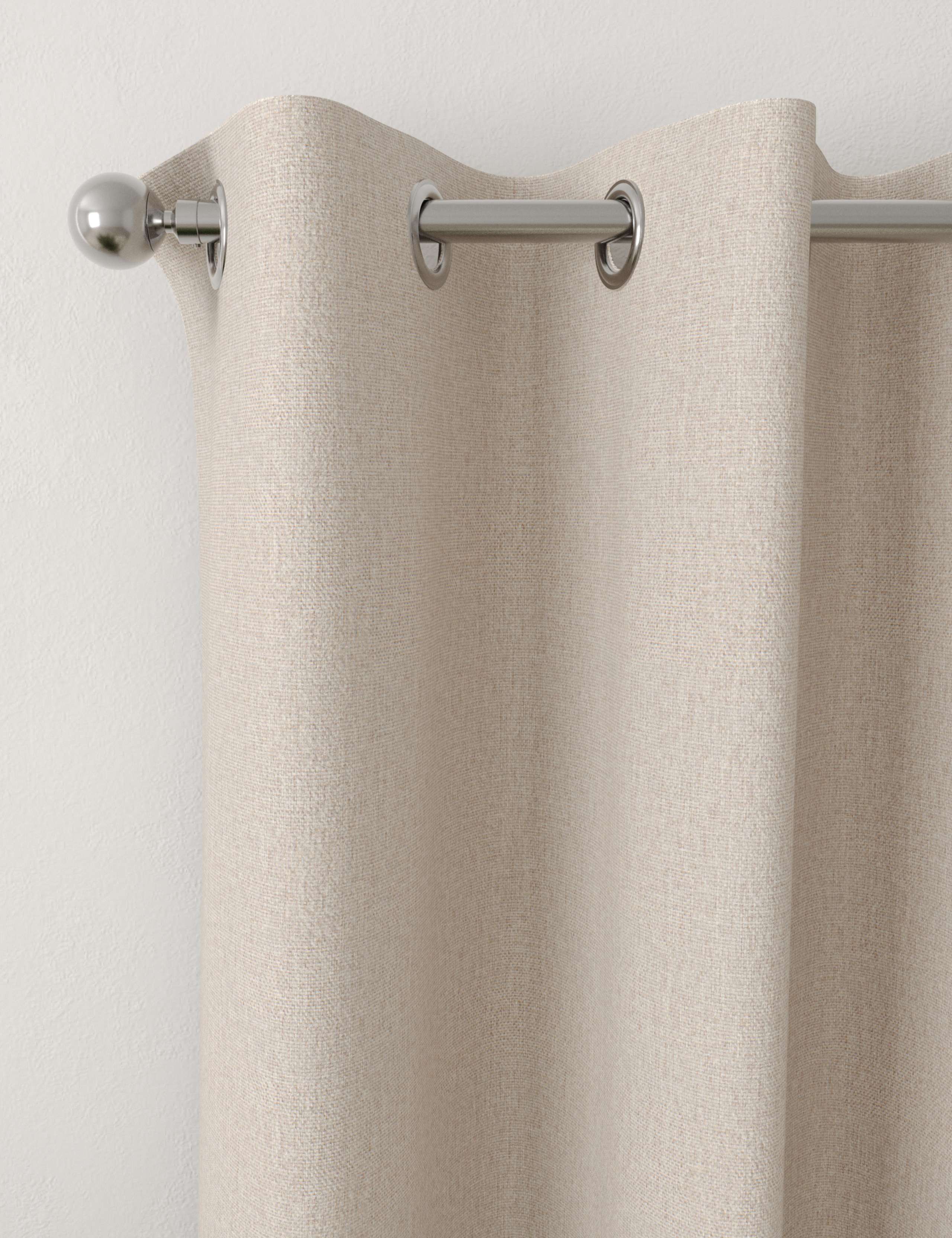 Brushed Eyelet Blackout Thermal Curtains