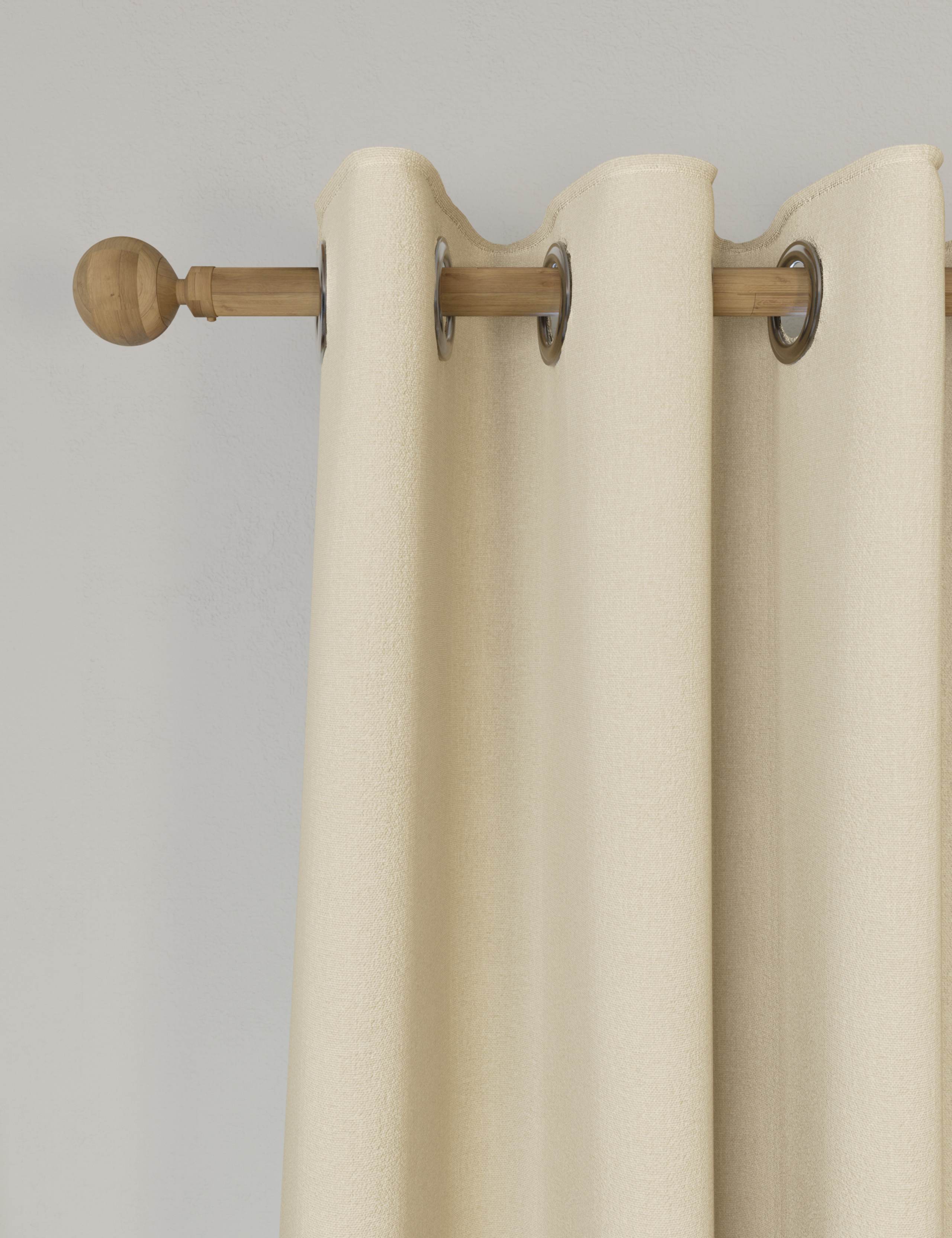 Brushed Eyelet Blackout Thermal Curtains