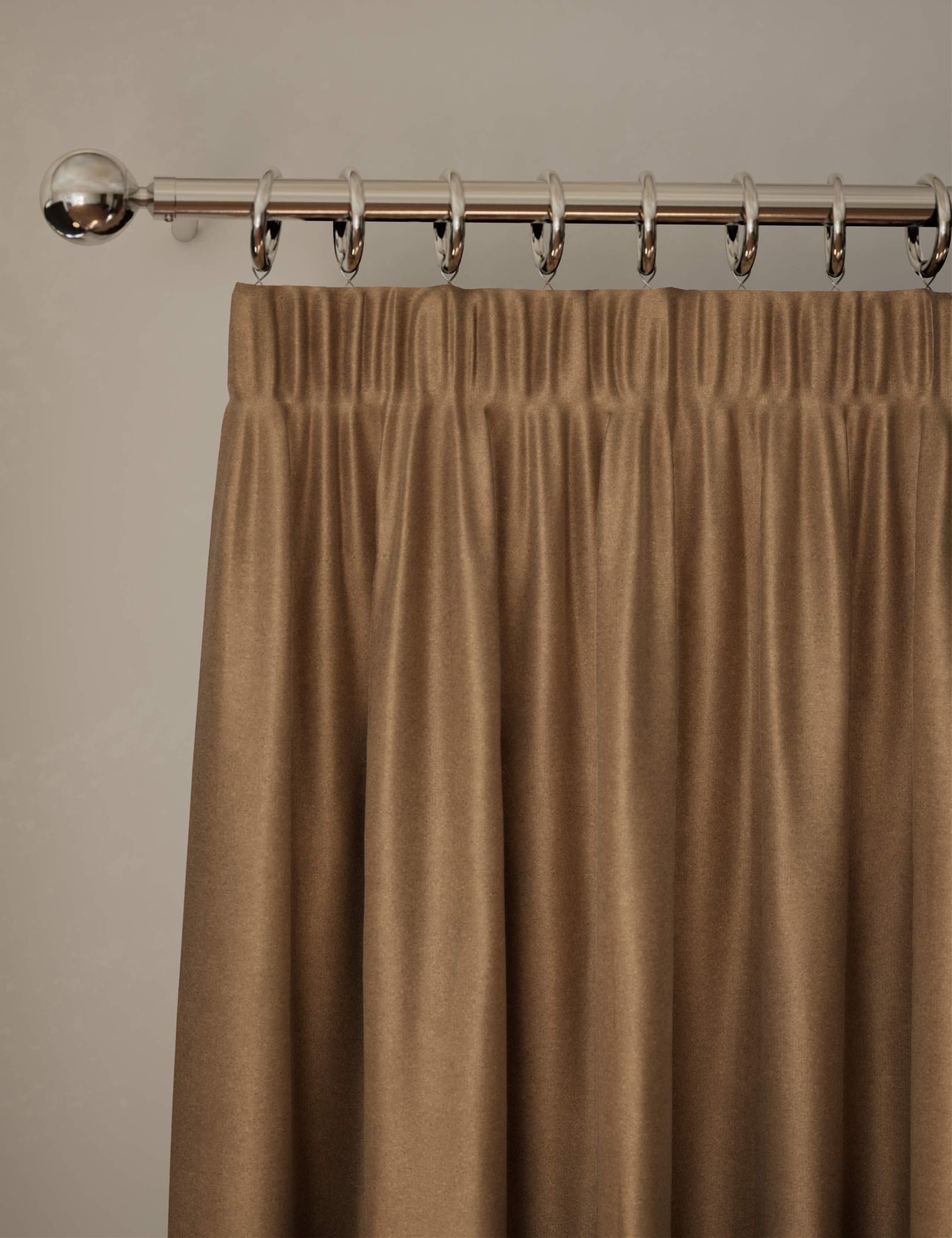 Velvet Pencil Pleat Ultra Thermal Curtains