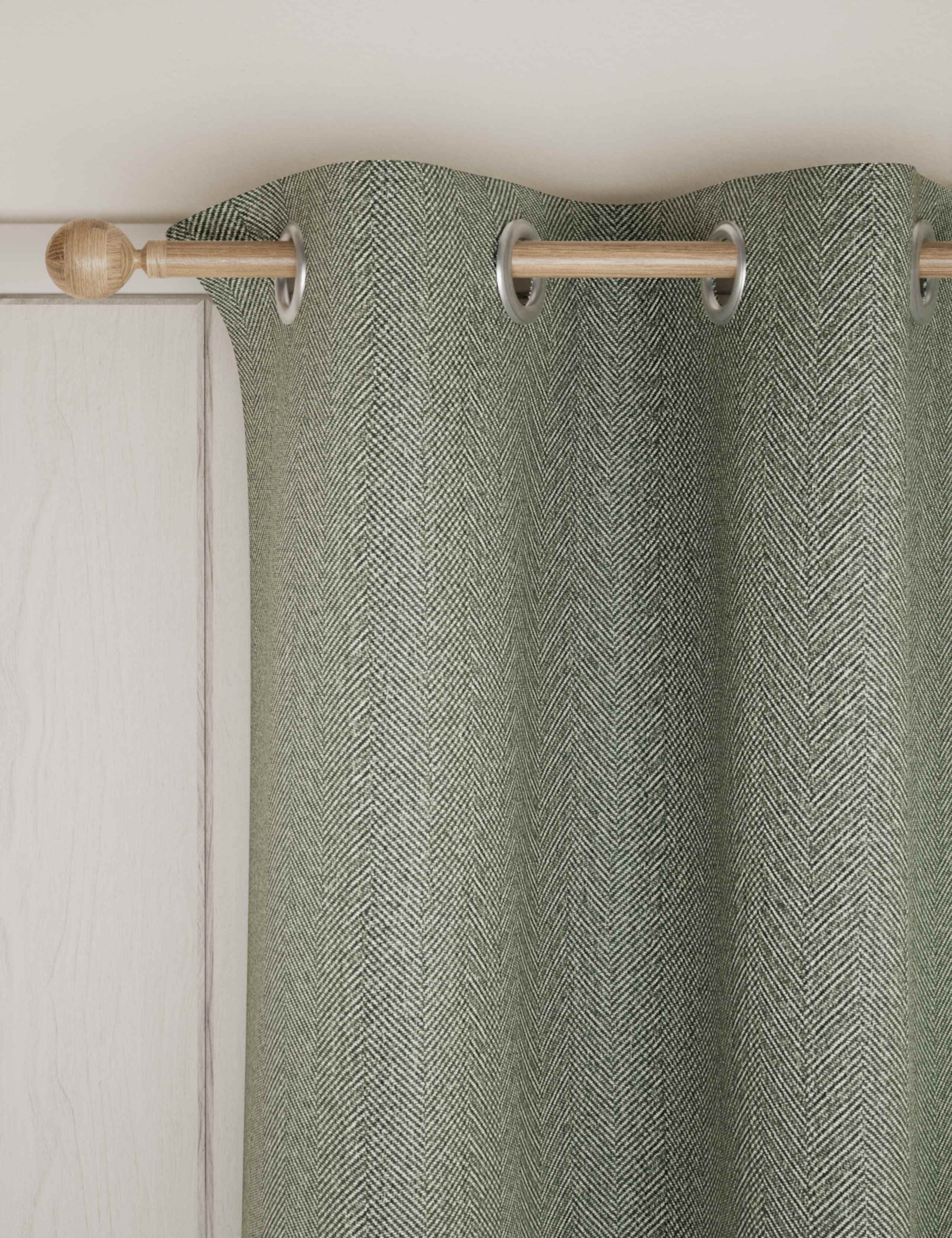 Herringbone Eyelet Curtains