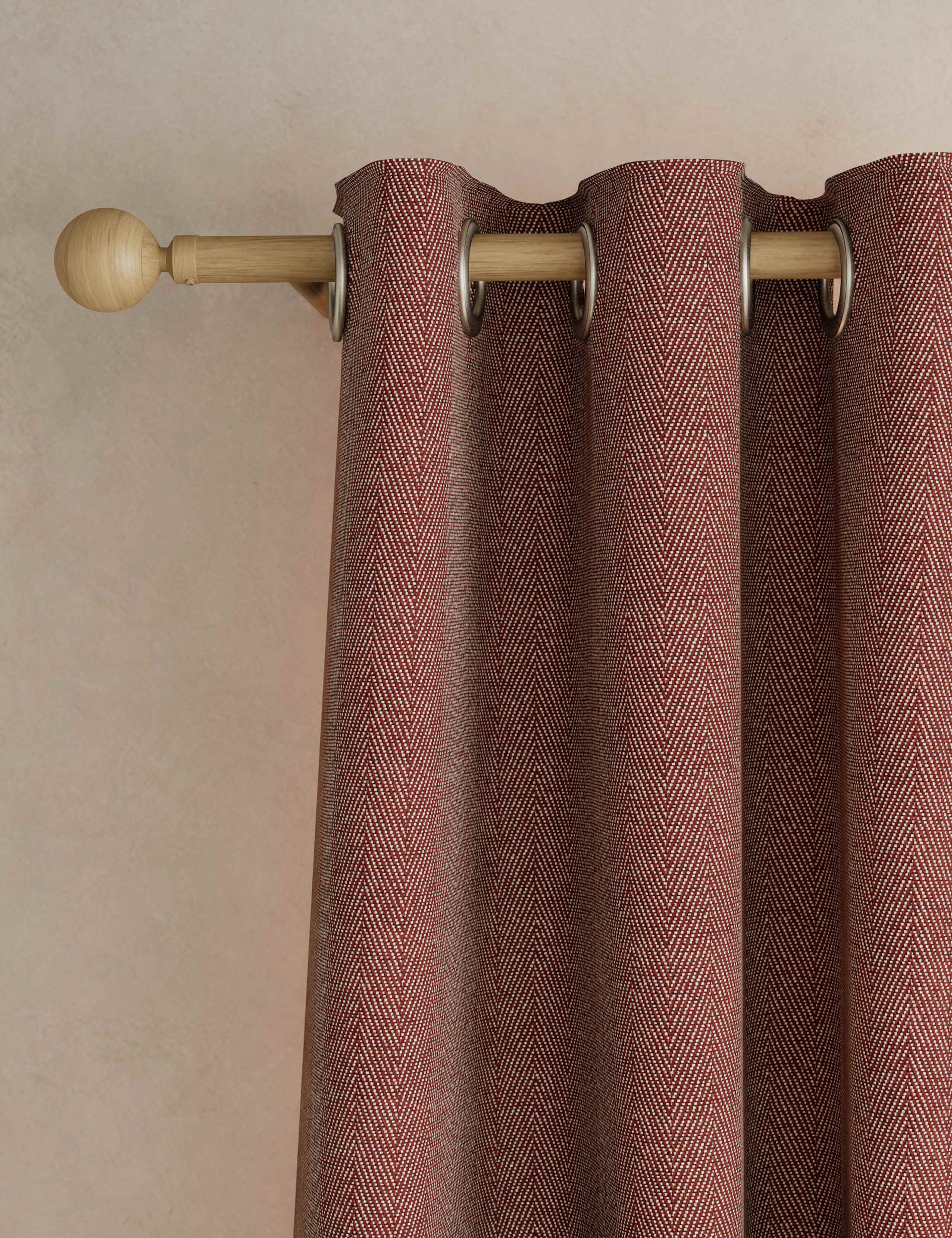 Herringbone Eyelet Curtains