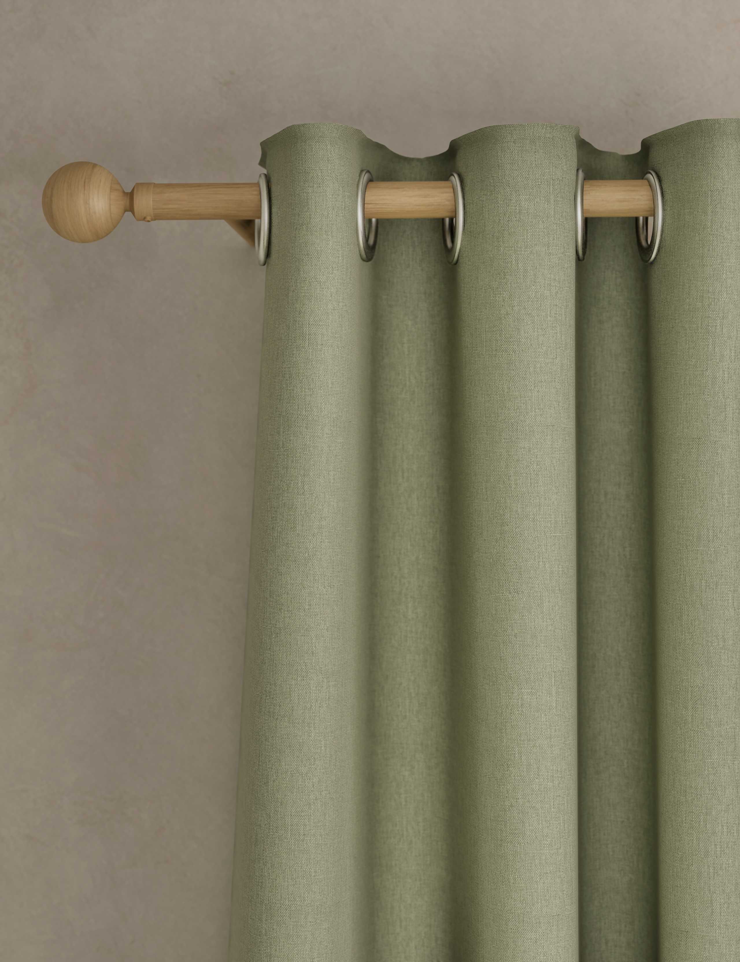 Brushed Eyelet Ultra Thermal Blackout Curtains
