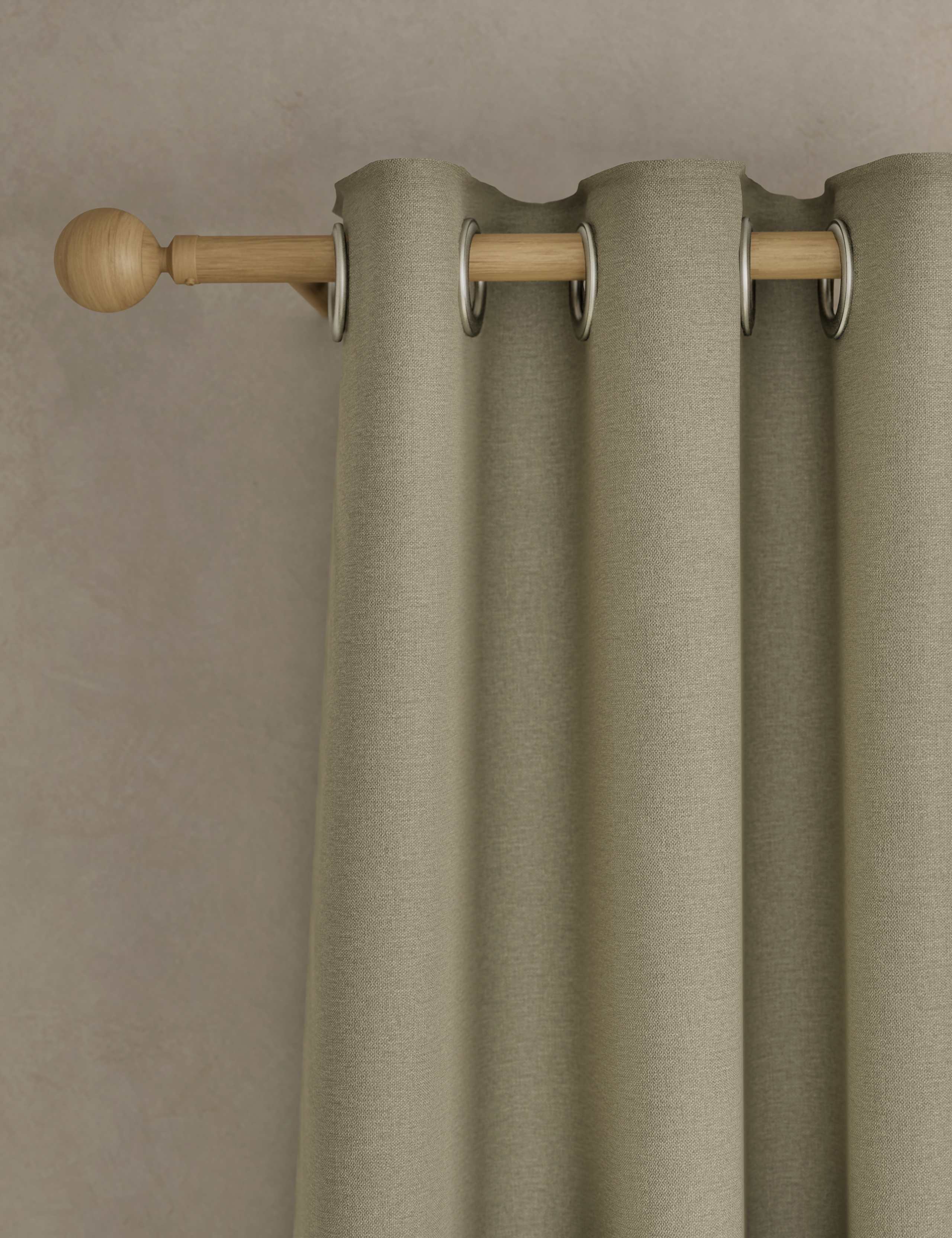 Brushed Eyelet Ultra Thermal Blackout Curtains