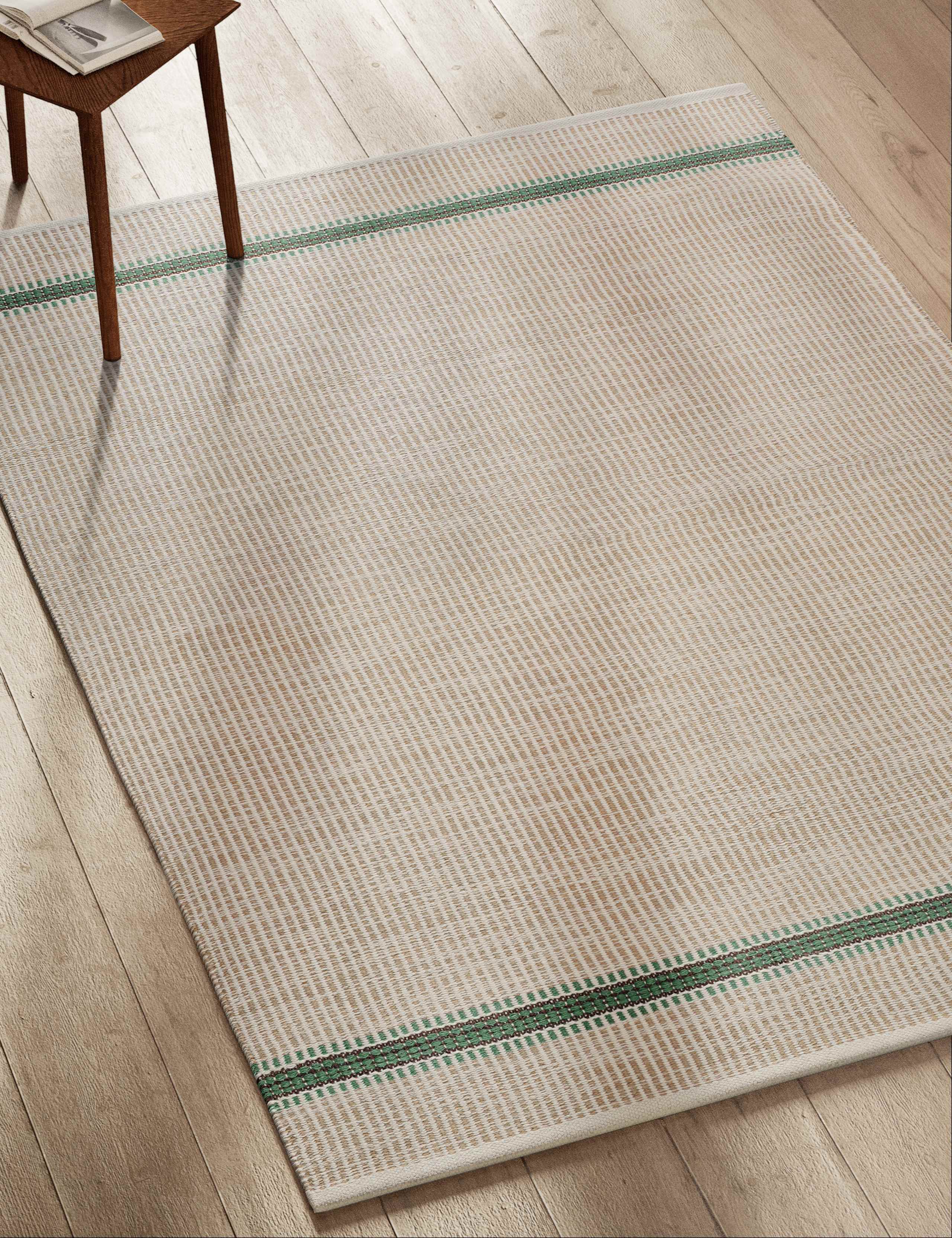Border Striped Rug