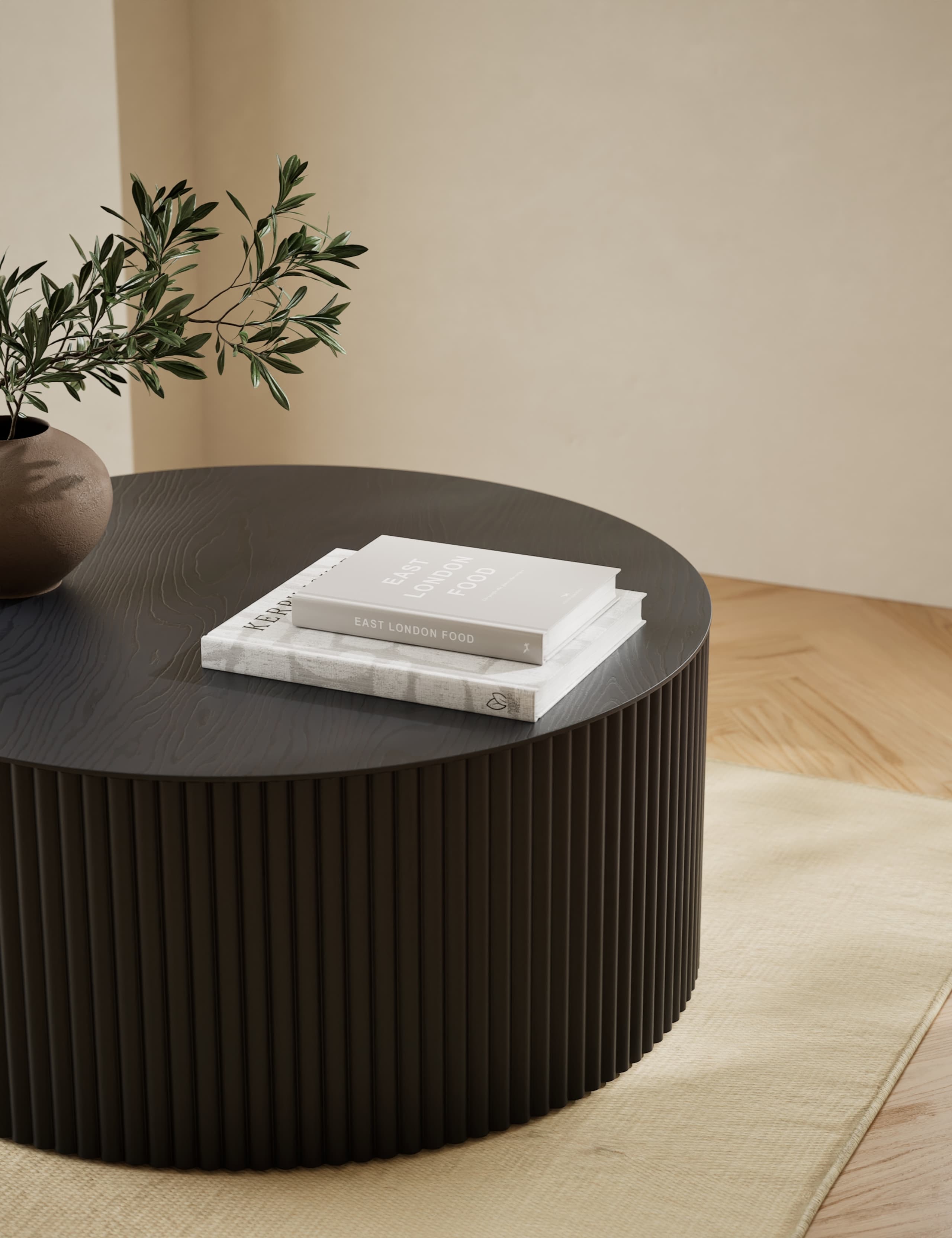 Fluted Coffee Table