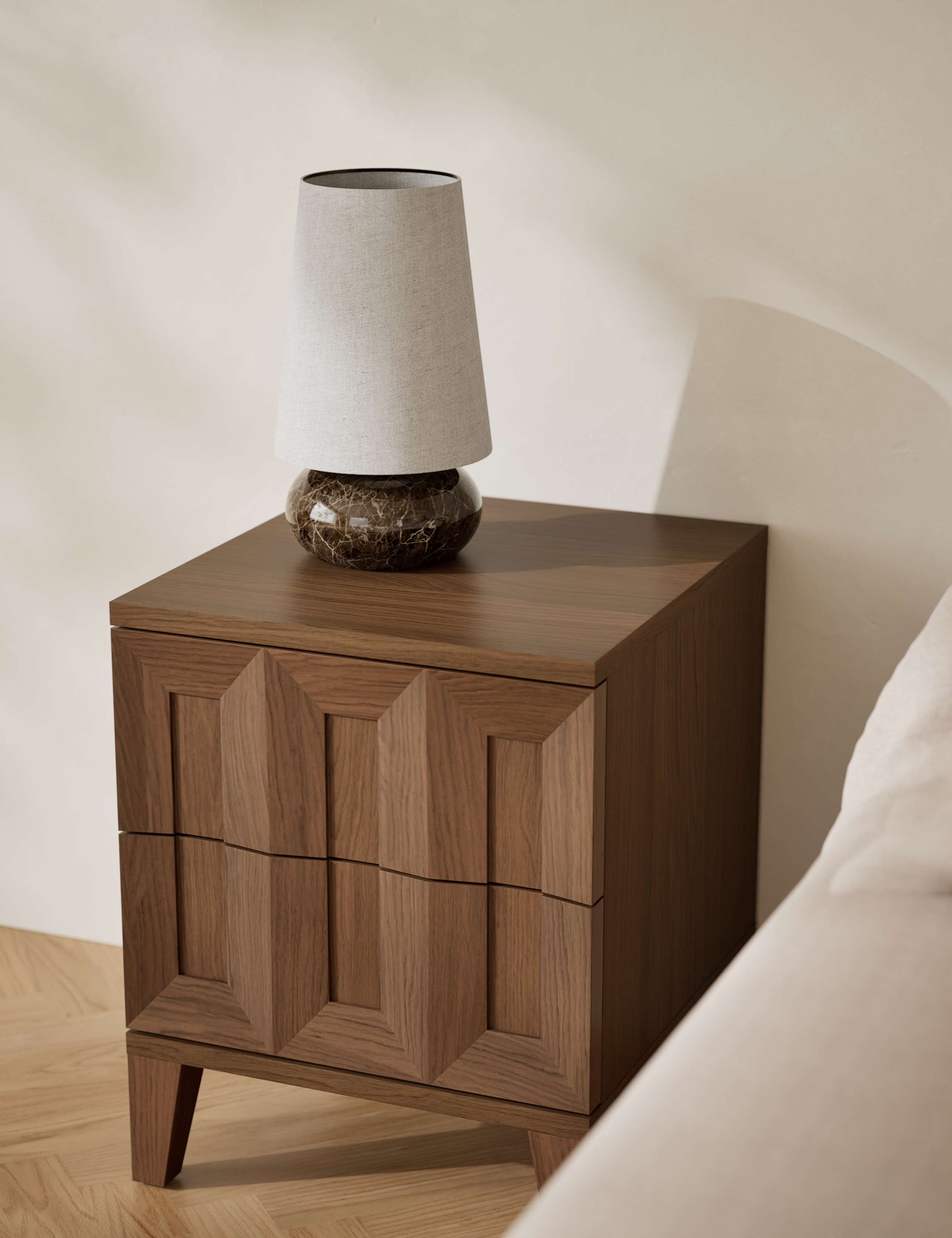 Block Bedside Table