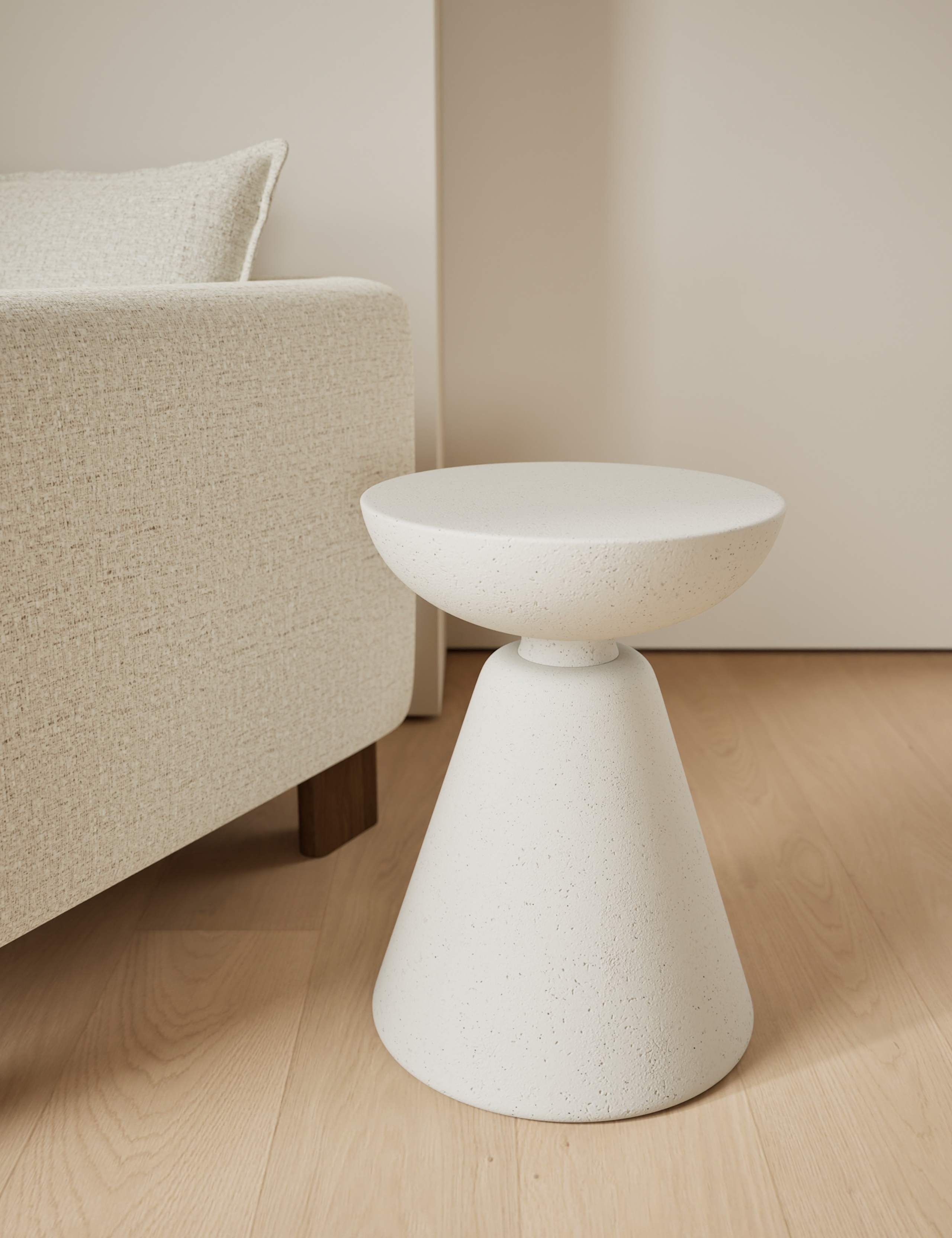 Stone Effect Side Table